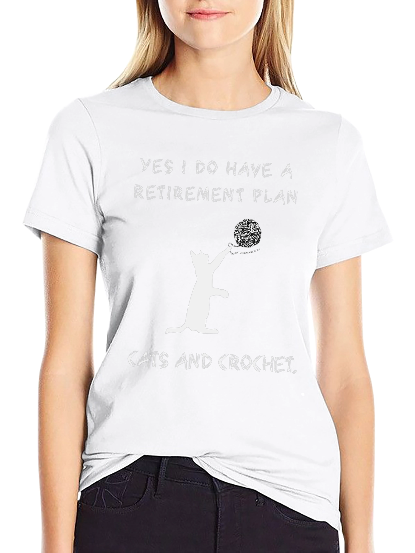 Cats and Crochet Retirement Plan T-Shirt
