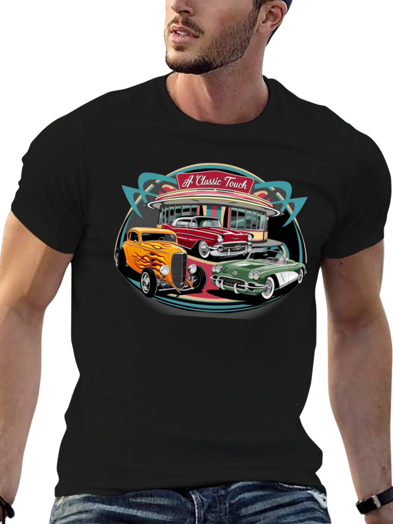 Classic Cars T-Shirt - A Classic Touch Design