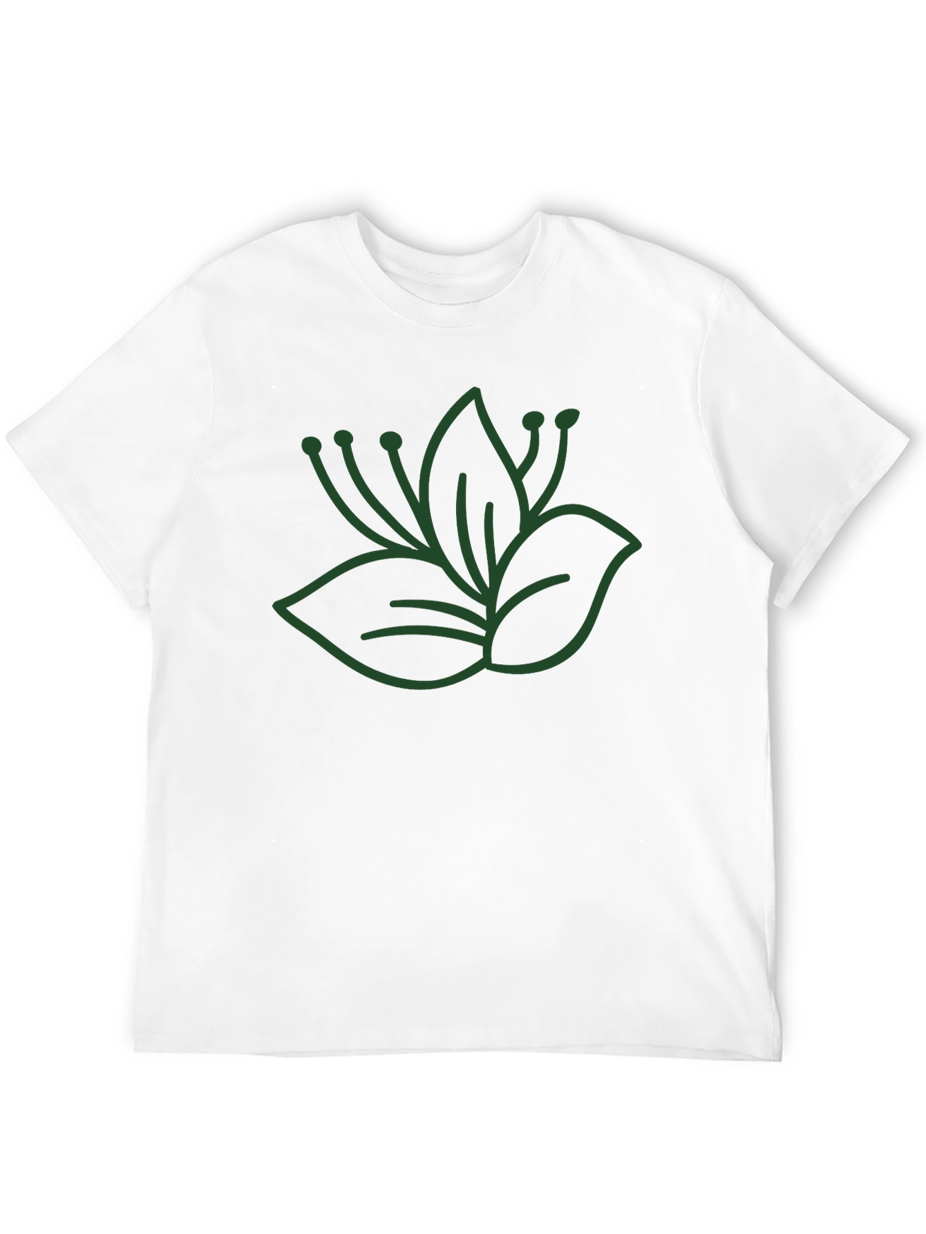 Botanical Graphic Black T-Shirt