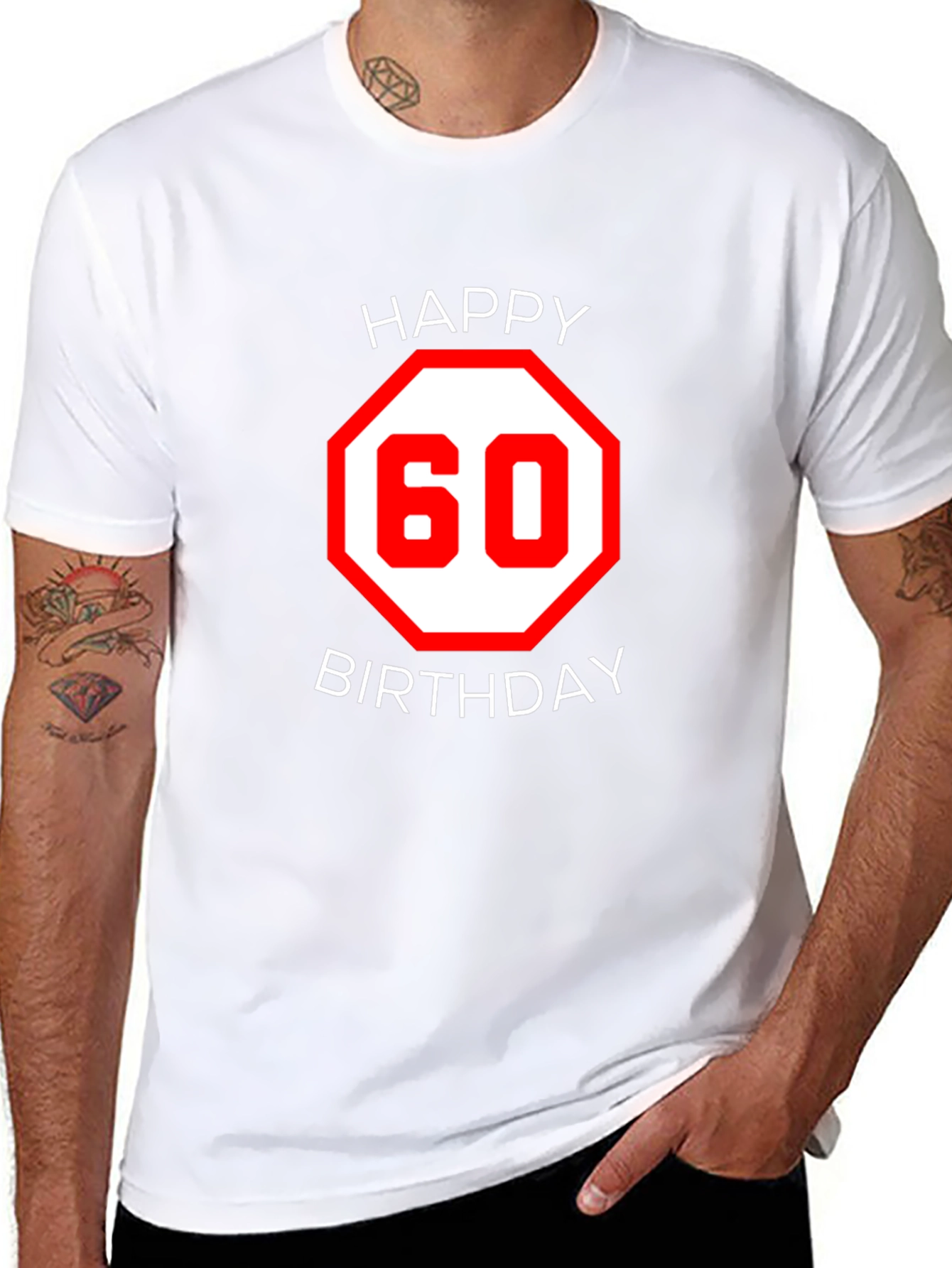 Happy 60th Birthday Black T-Shirt