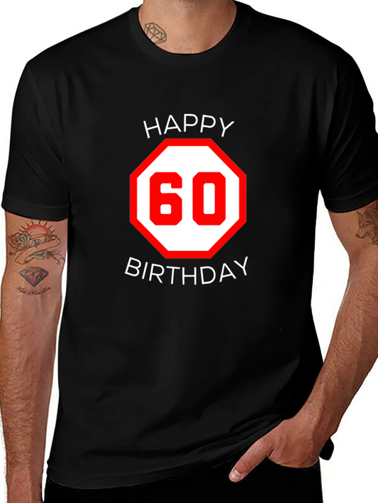 Happy 60th Birthday Black T-Shirt