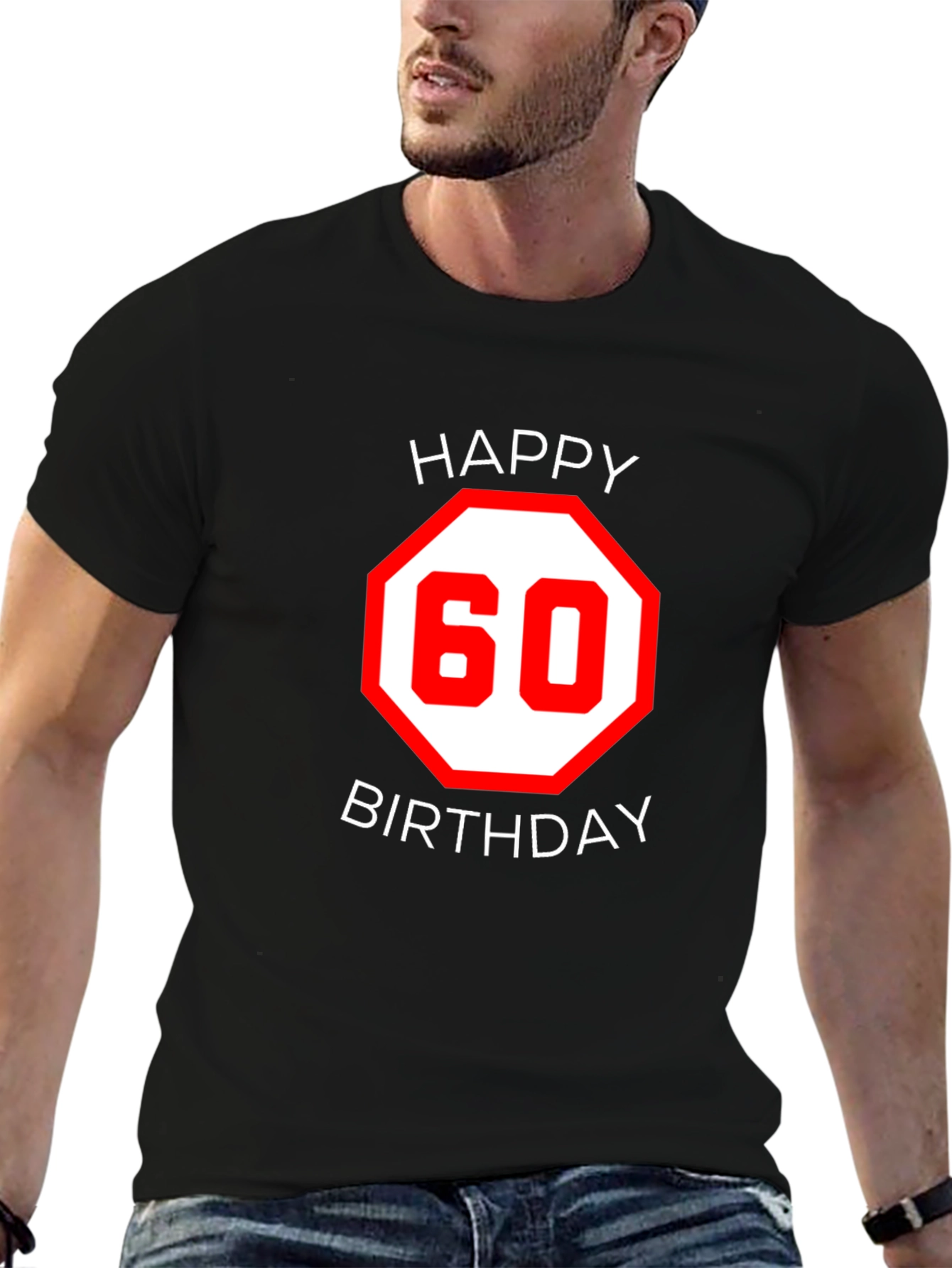 Happy 60th Birthday Black T-Shirt