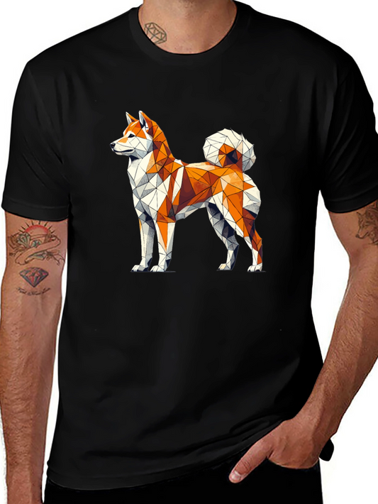 Geometric Dog Graphic Tee