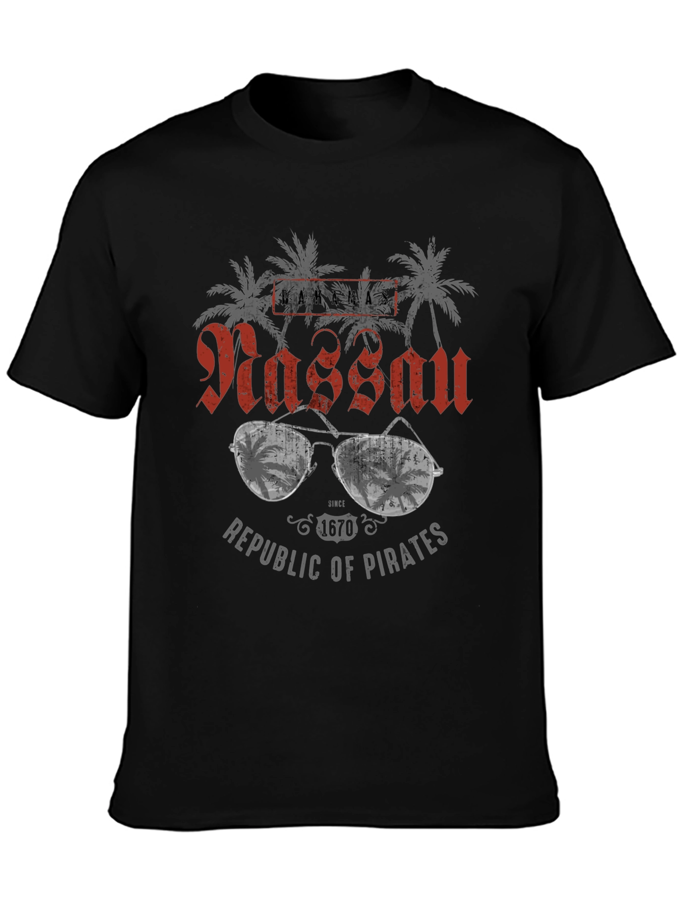 Nassau Republic of Pirates Graphic T-Shirt