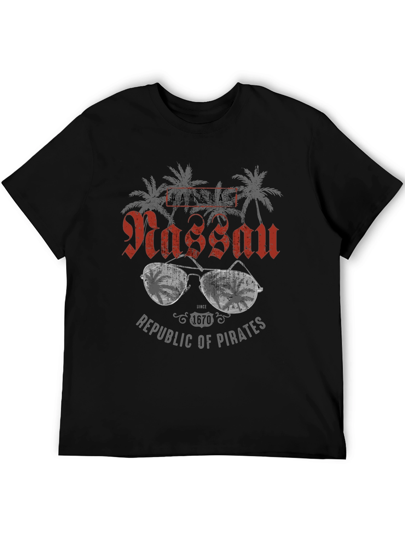 Nassau Republic of Pirates Graphic T-Shirt