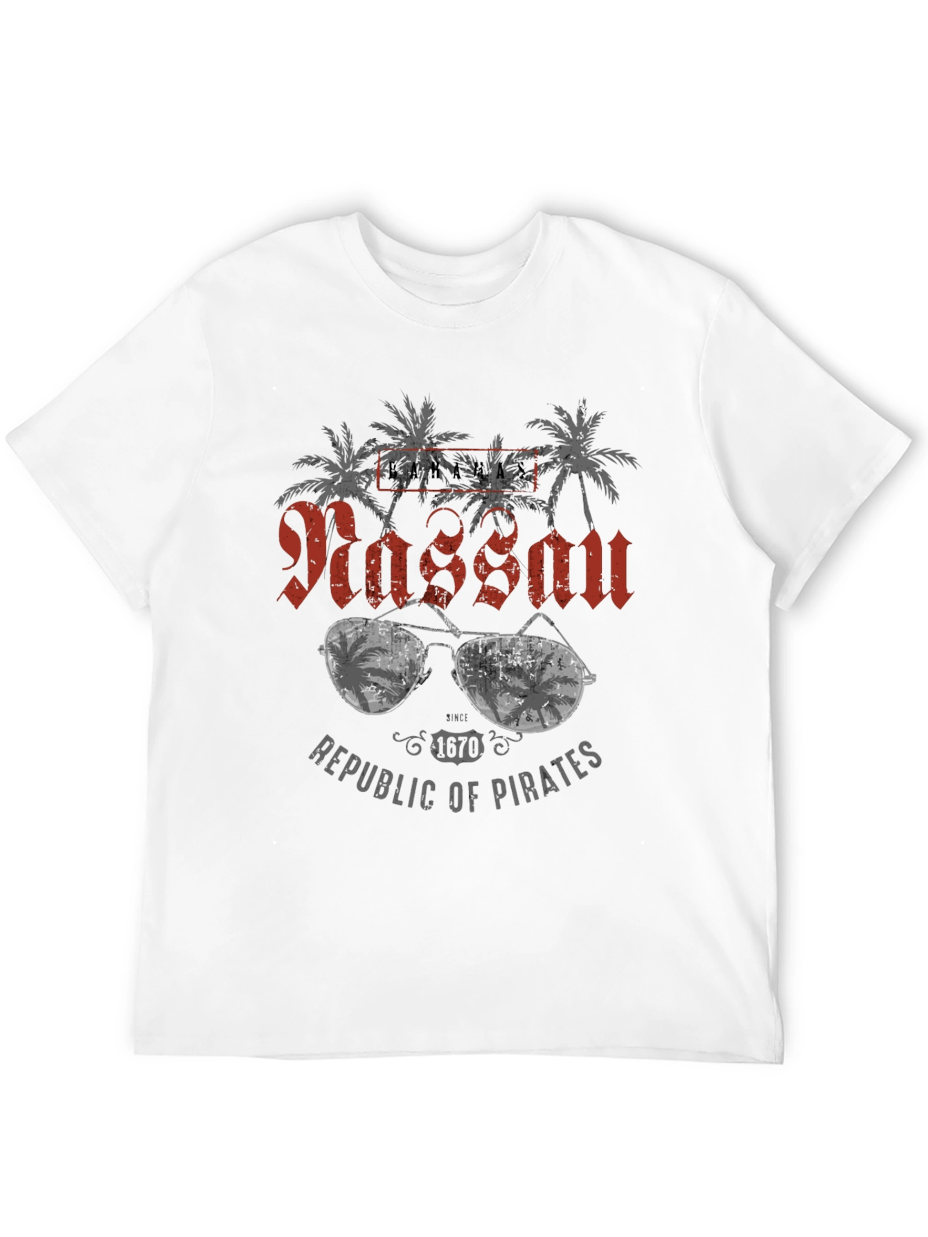 Nassau Republic of Pirates Graphic T-Shirt