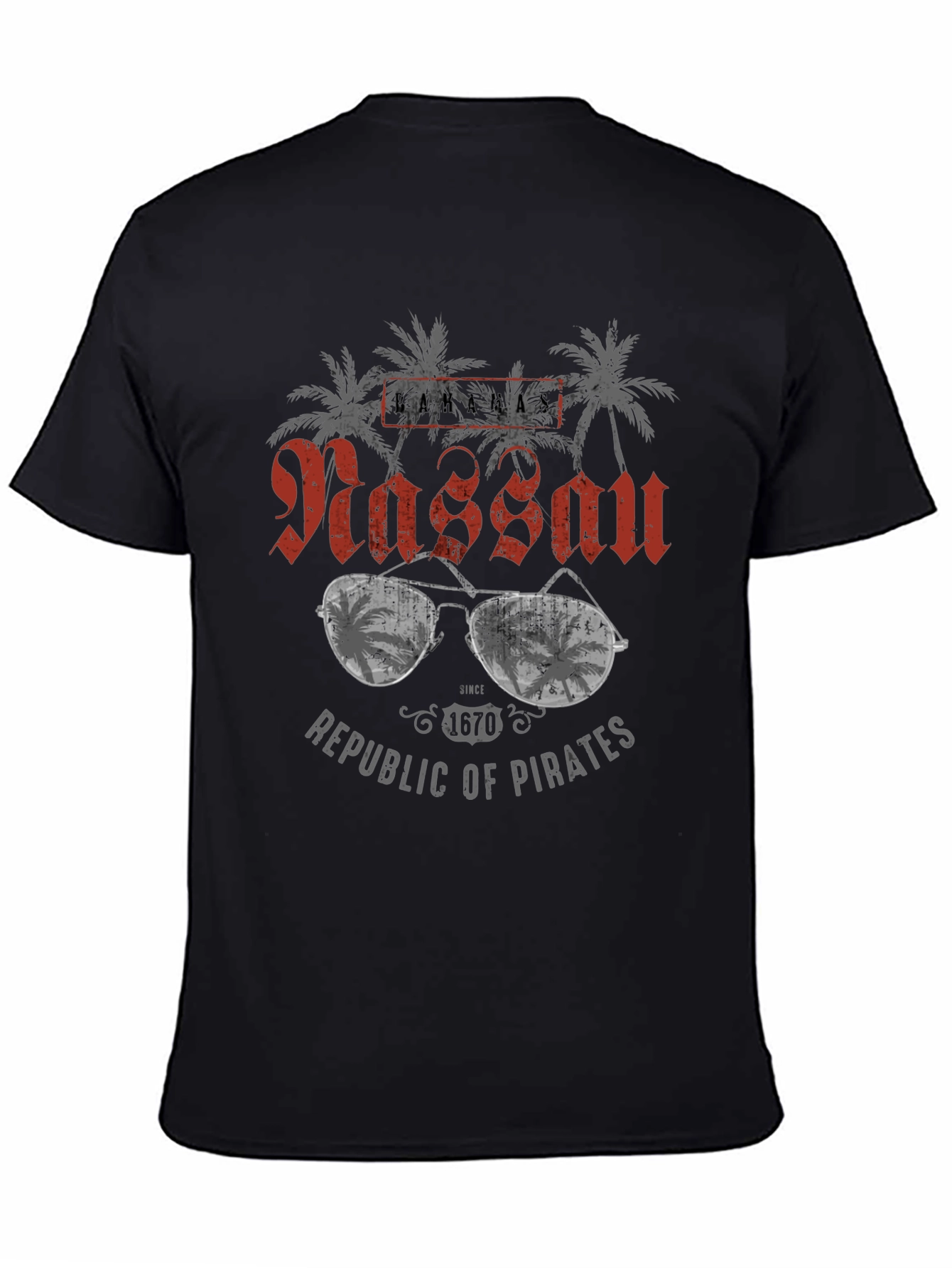 Nassau Republic of Pirates Graphic T-Shirt
