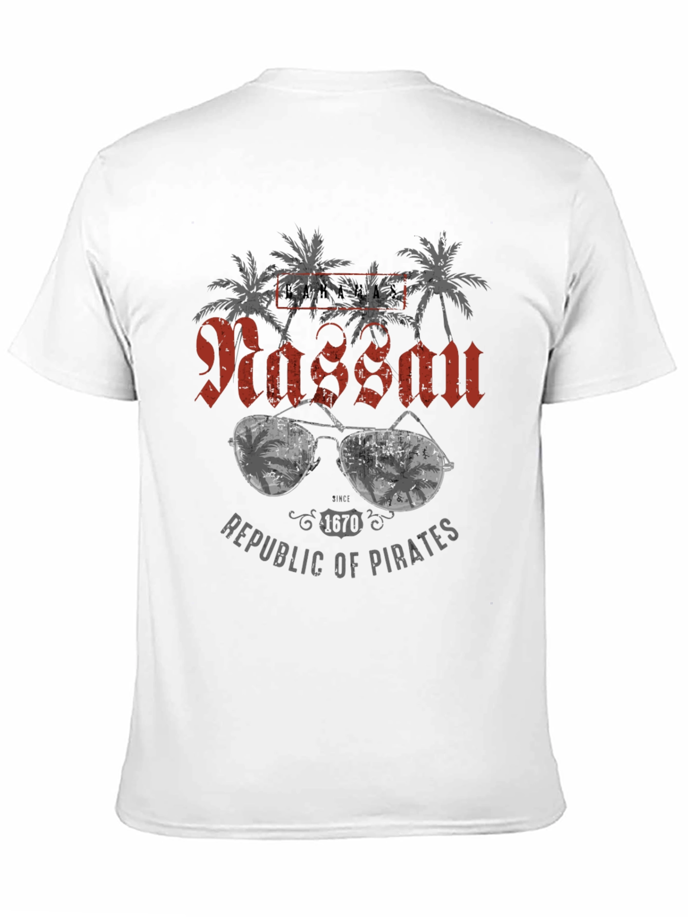 Nassau Republic of Pirates Graphic T-Shirt