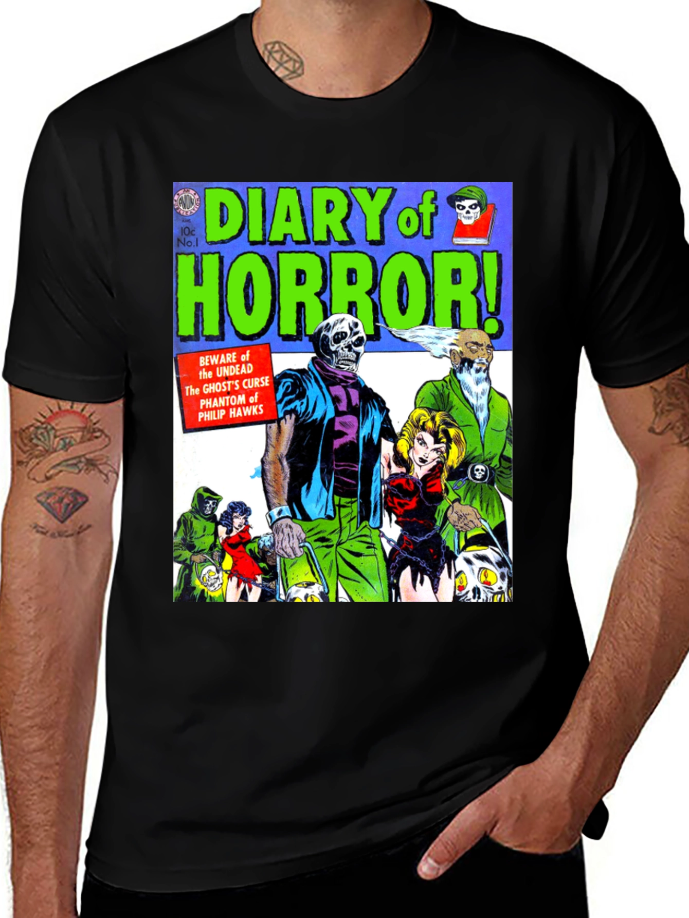 Diary of Horror Comic Book T-Shirt