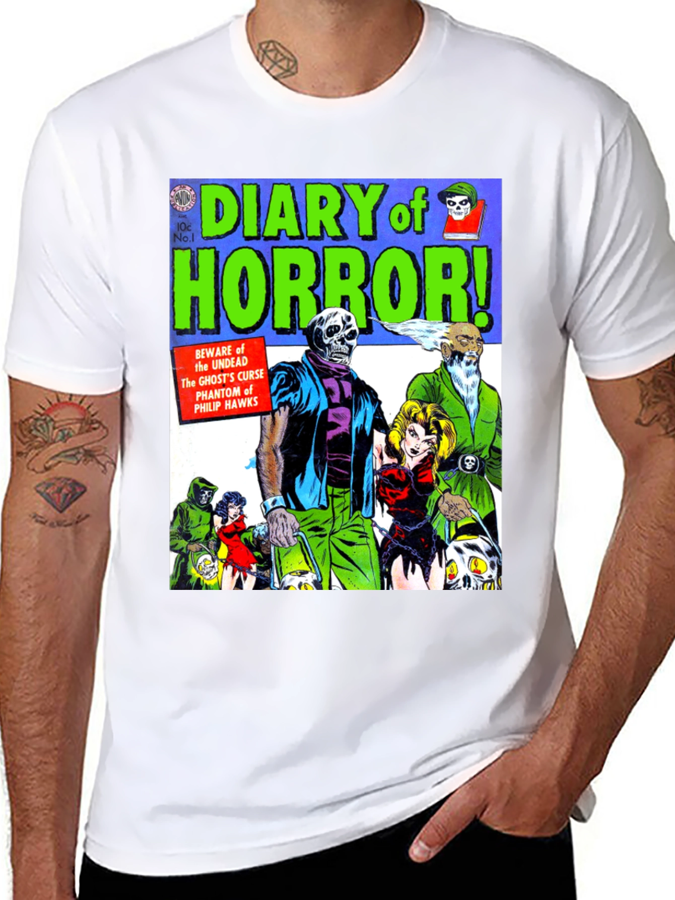 Diary of Horror Comic Book T-Shirt
