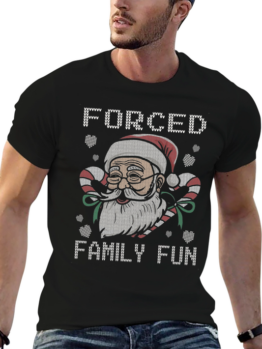 Forced Family Fun Christmas Santa T-Shirt