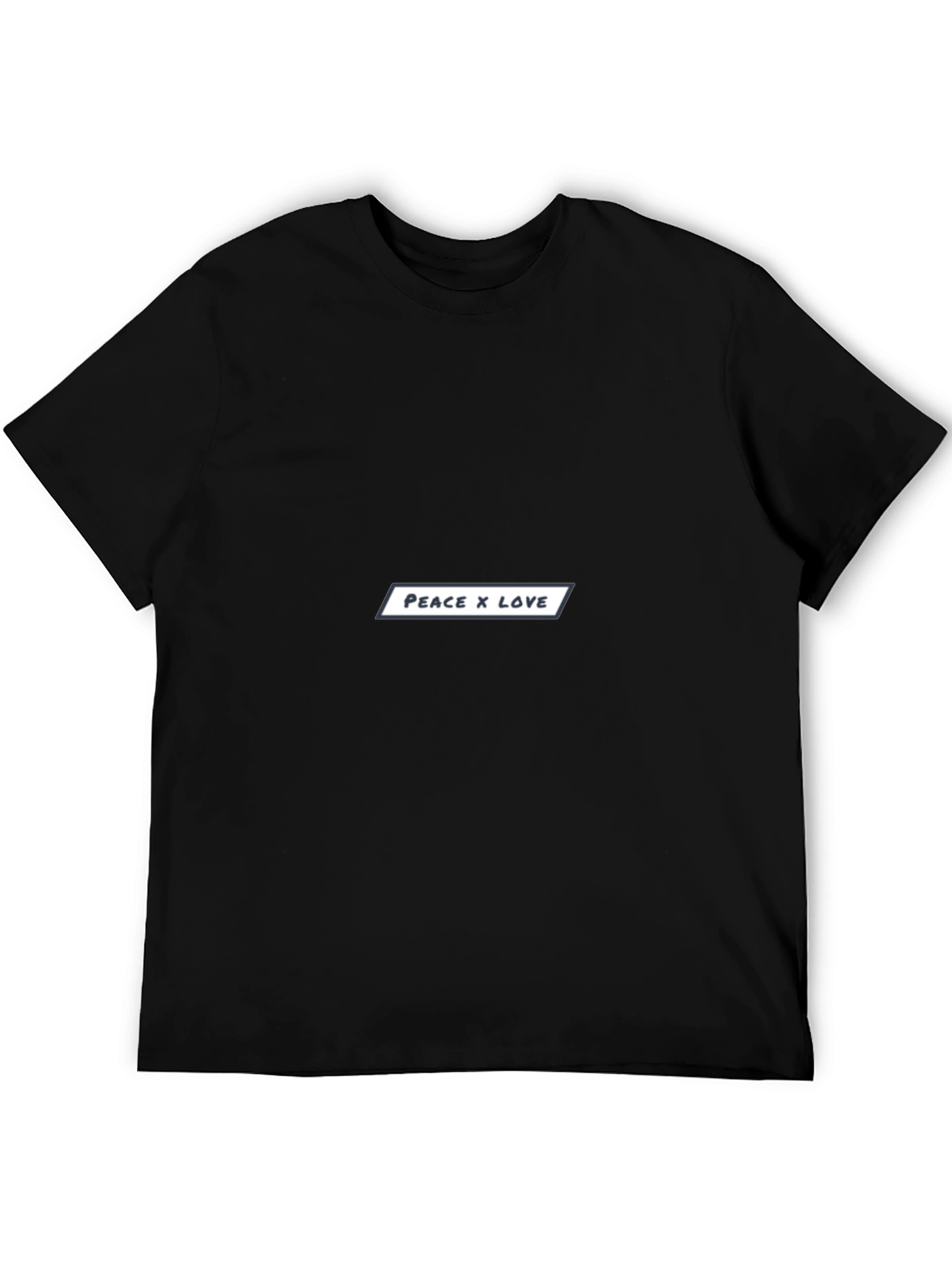 Peace x Love Black T-Shirt