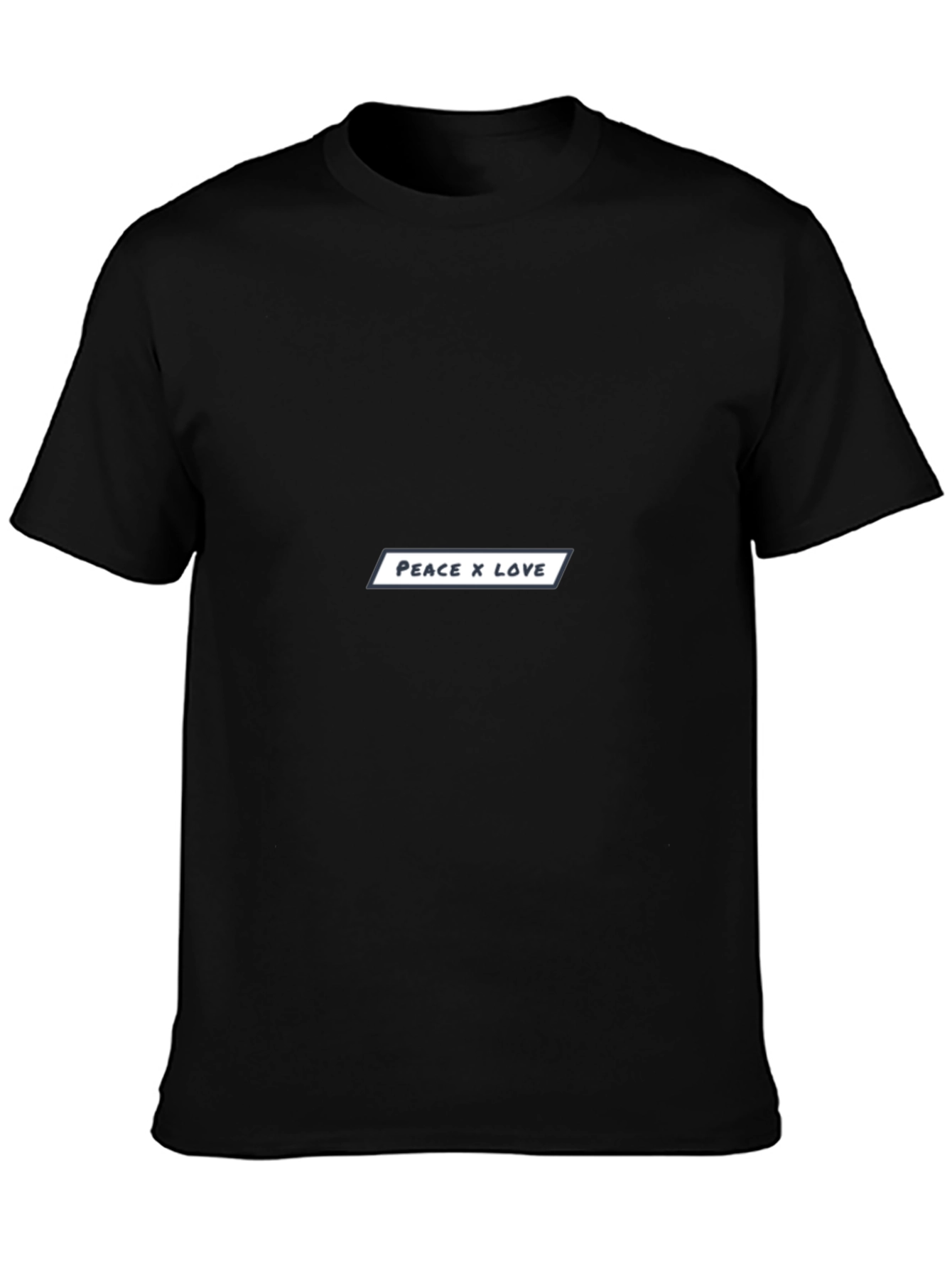 Peace x Love Black T-Shirt