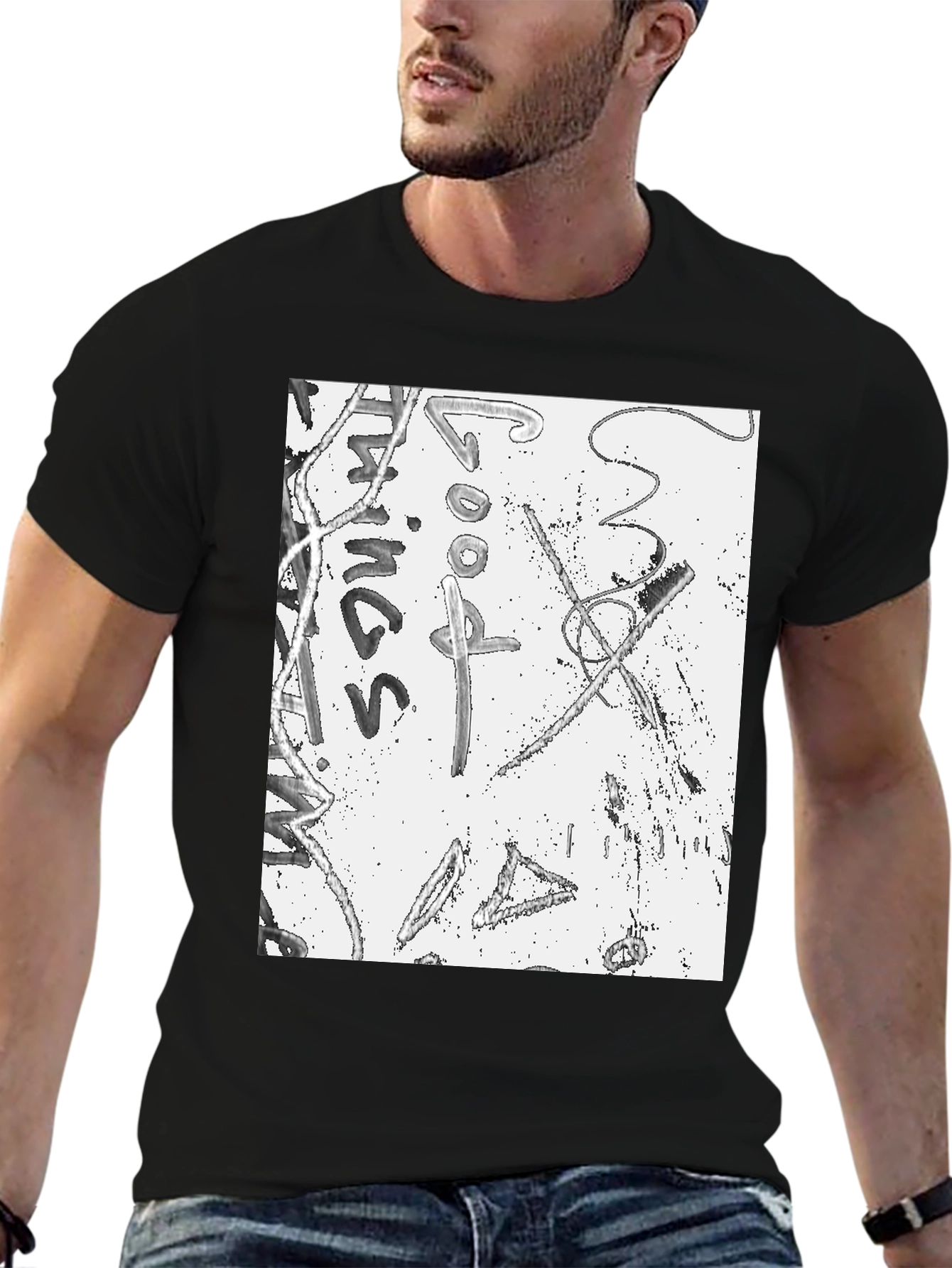 Good Things Black Graphic Tee