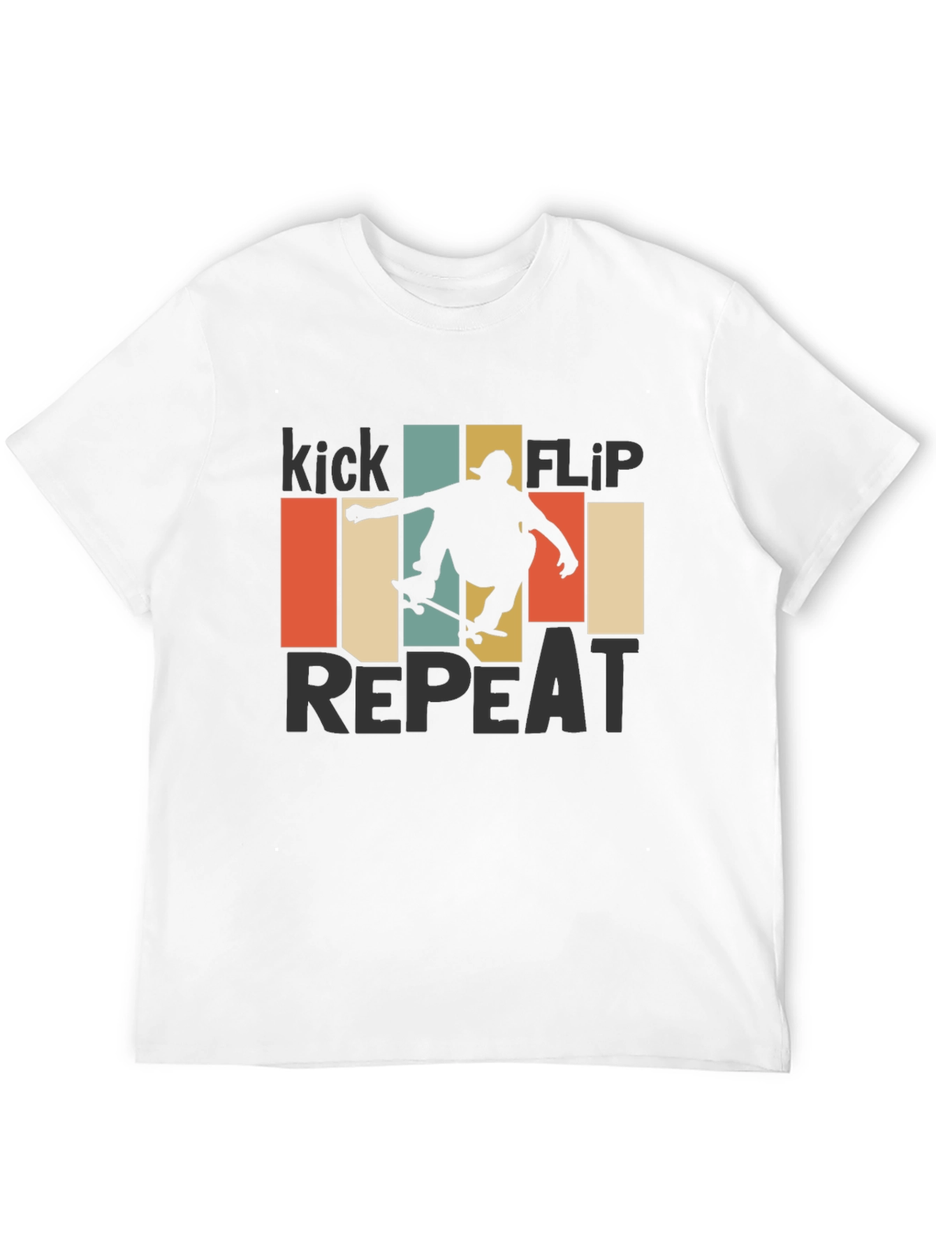 Kick Flip Repeat Retro Graphic Tee