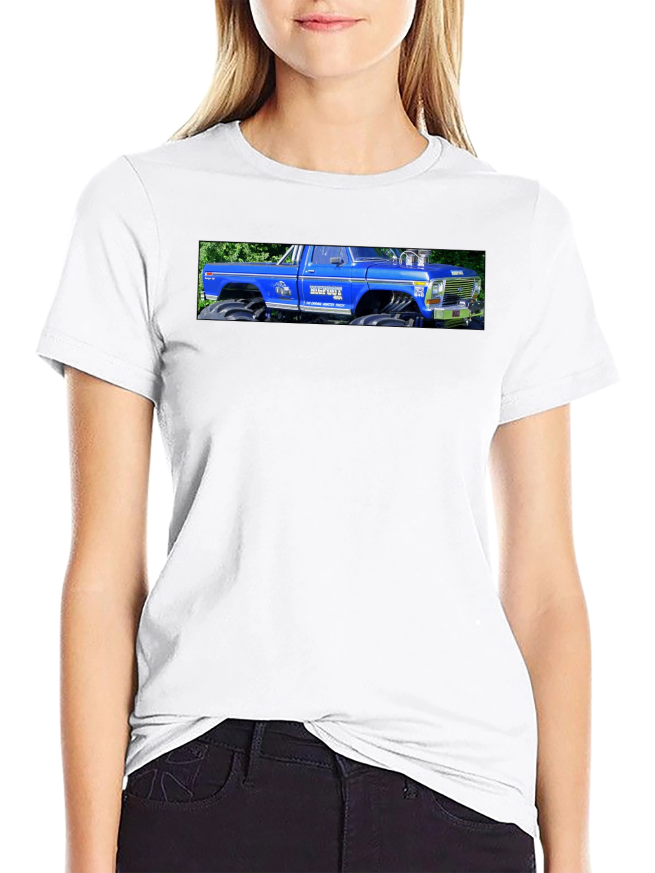 Blue Monster Truck Graphic Tee