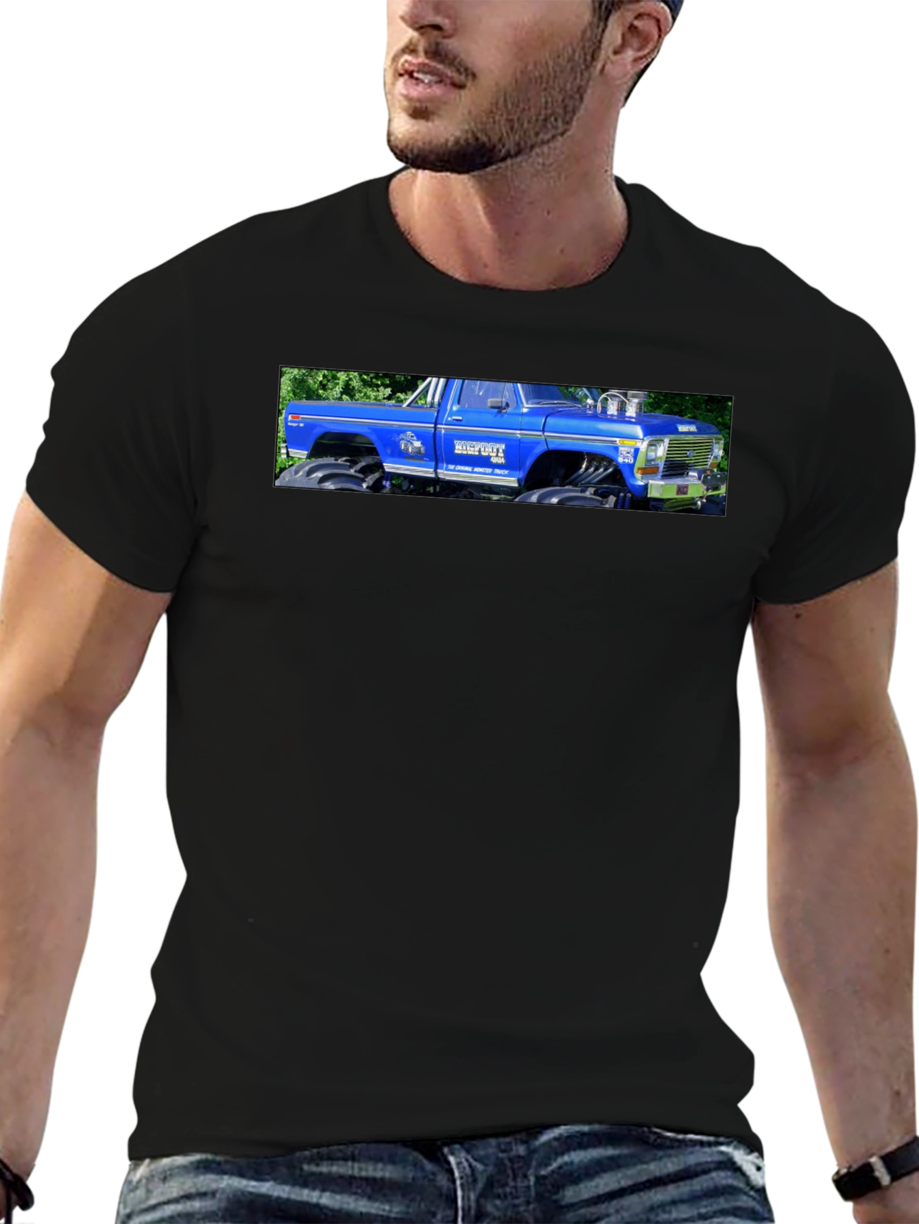 Blue Monster Truck Graphic Tee
