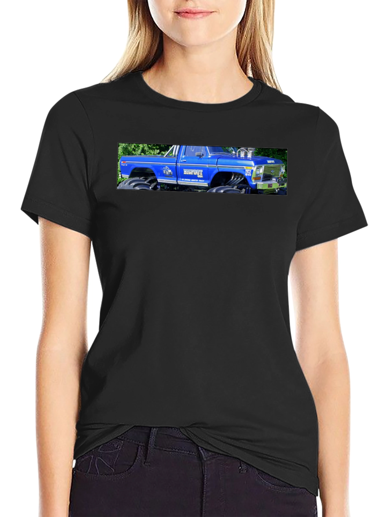 Blue Monster Truck Graphic Tee