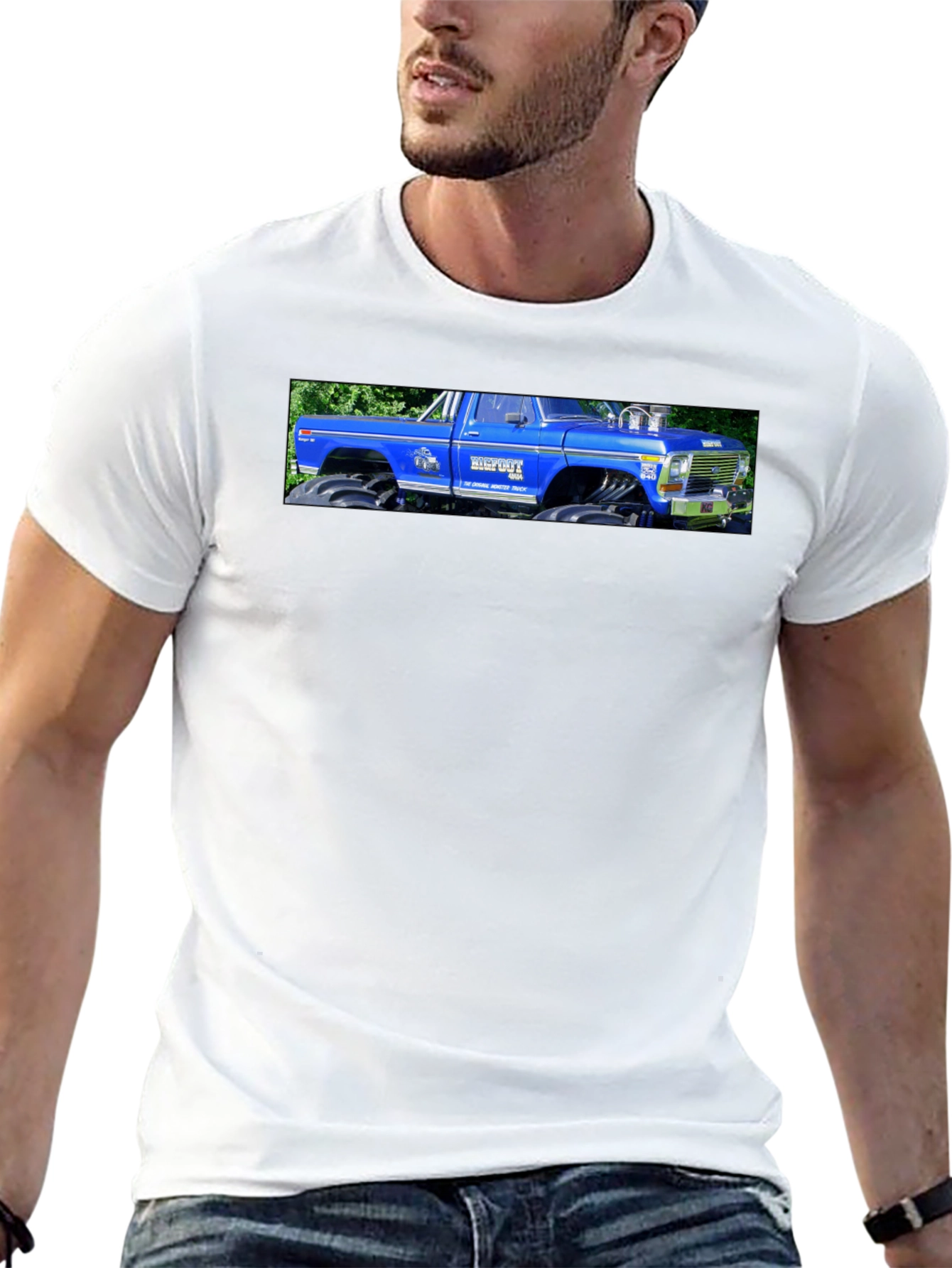 Blue Monster Truck Graphic Tee