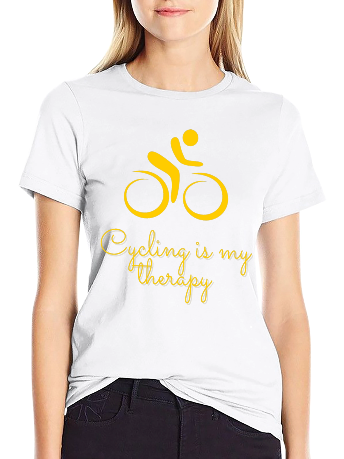 Cycling is My Therapy Graphic Tee