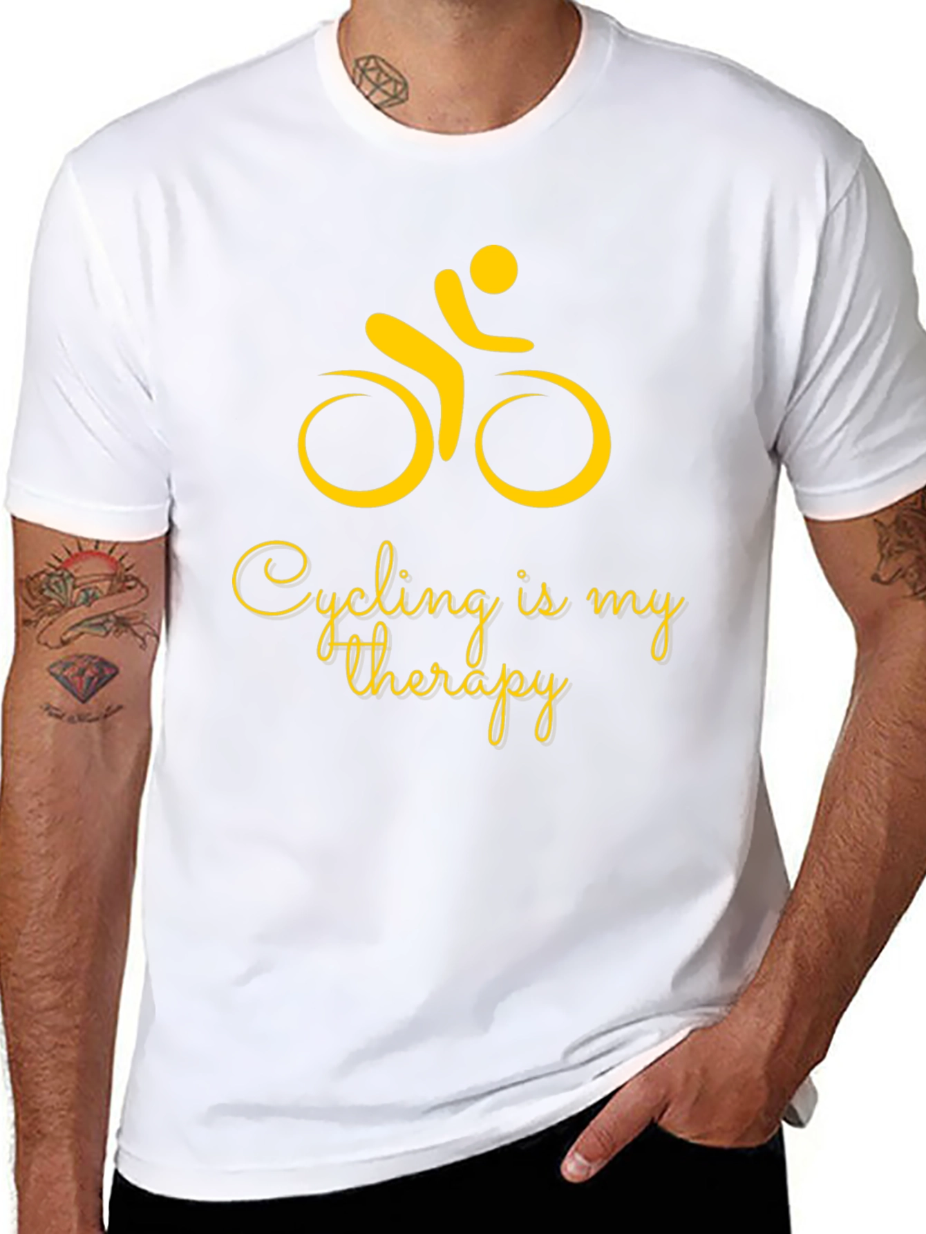 Cycling is My Therapy Graphic Tee