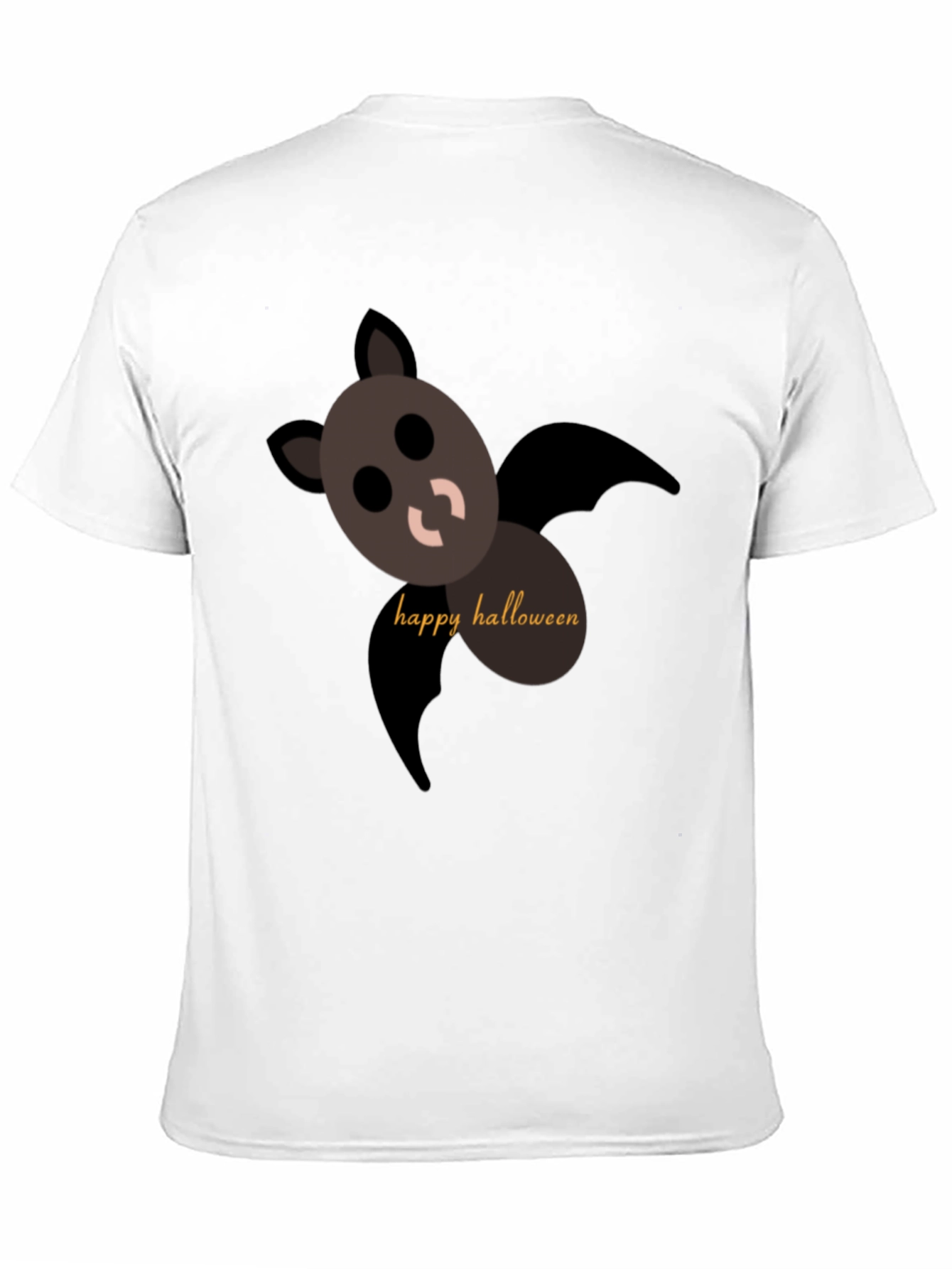 Happy Halloween Bat T-Shirt - Black