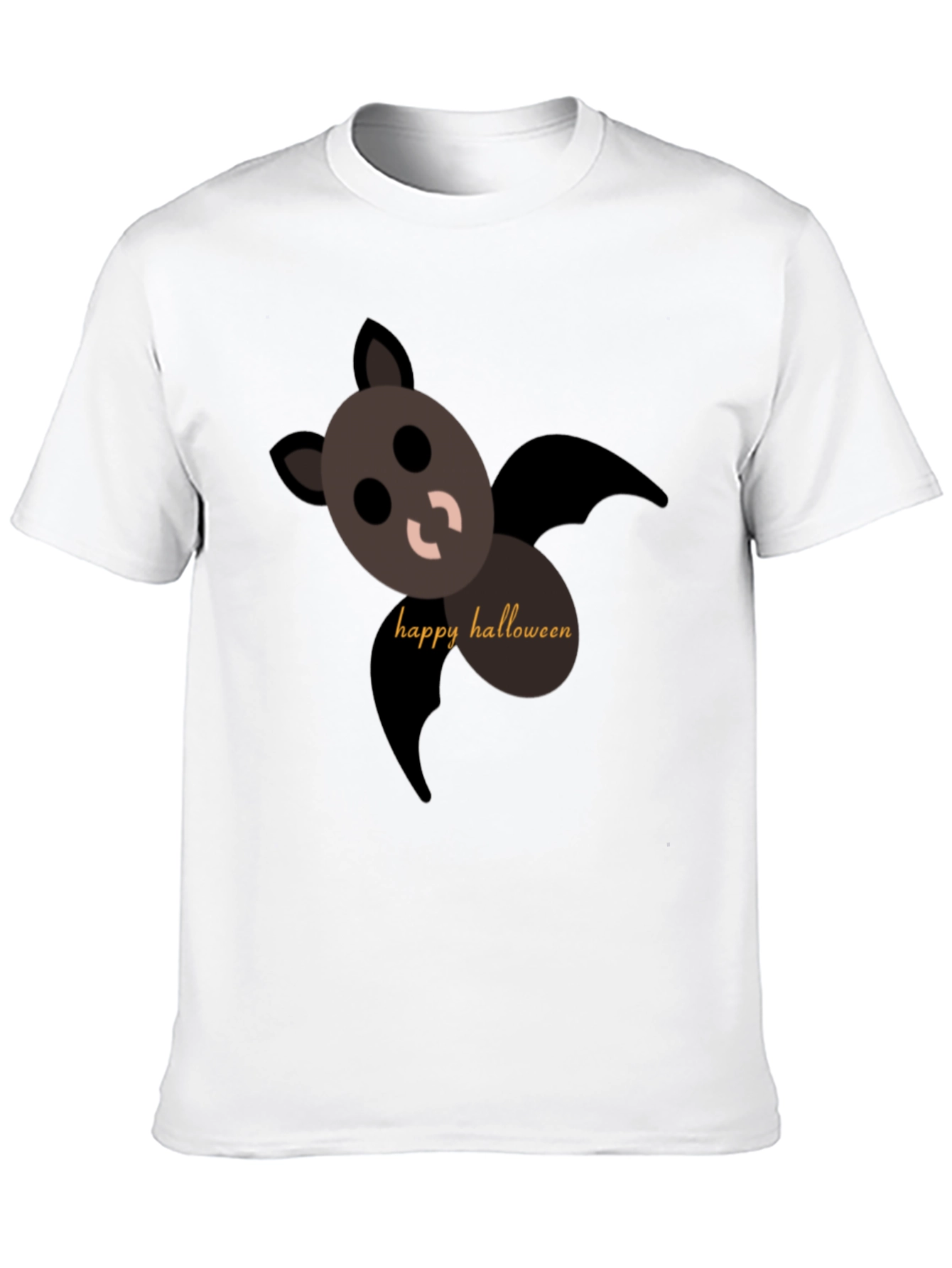 Happy Halloween Bat T-Shirt - Black
