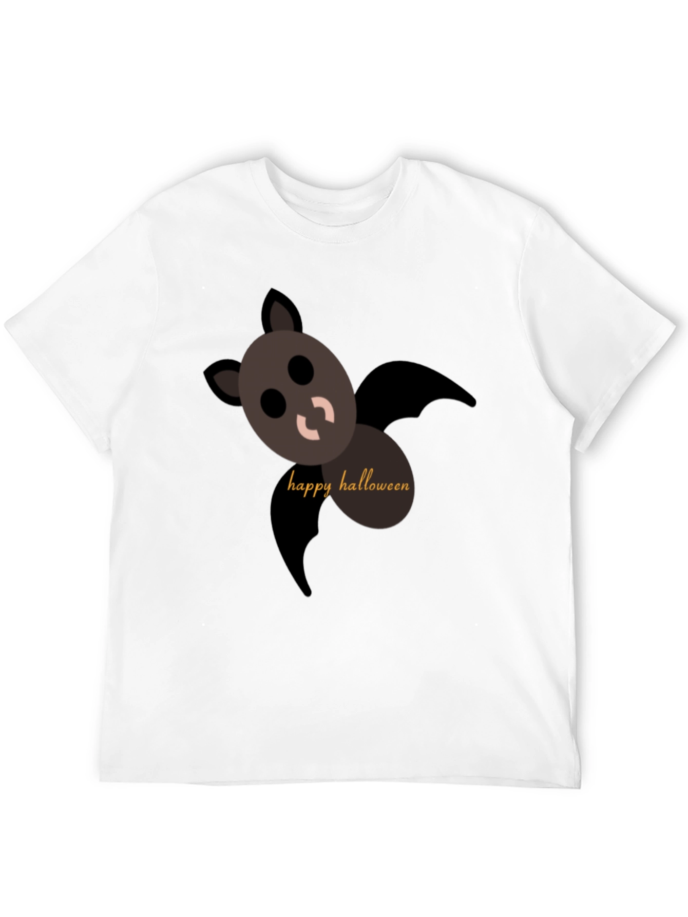 Happy Halloween Bat T-Shirt - Black