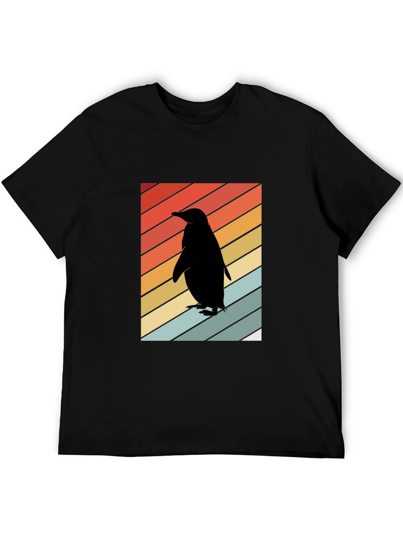 Retro Penguin Silhouette T-Shirt