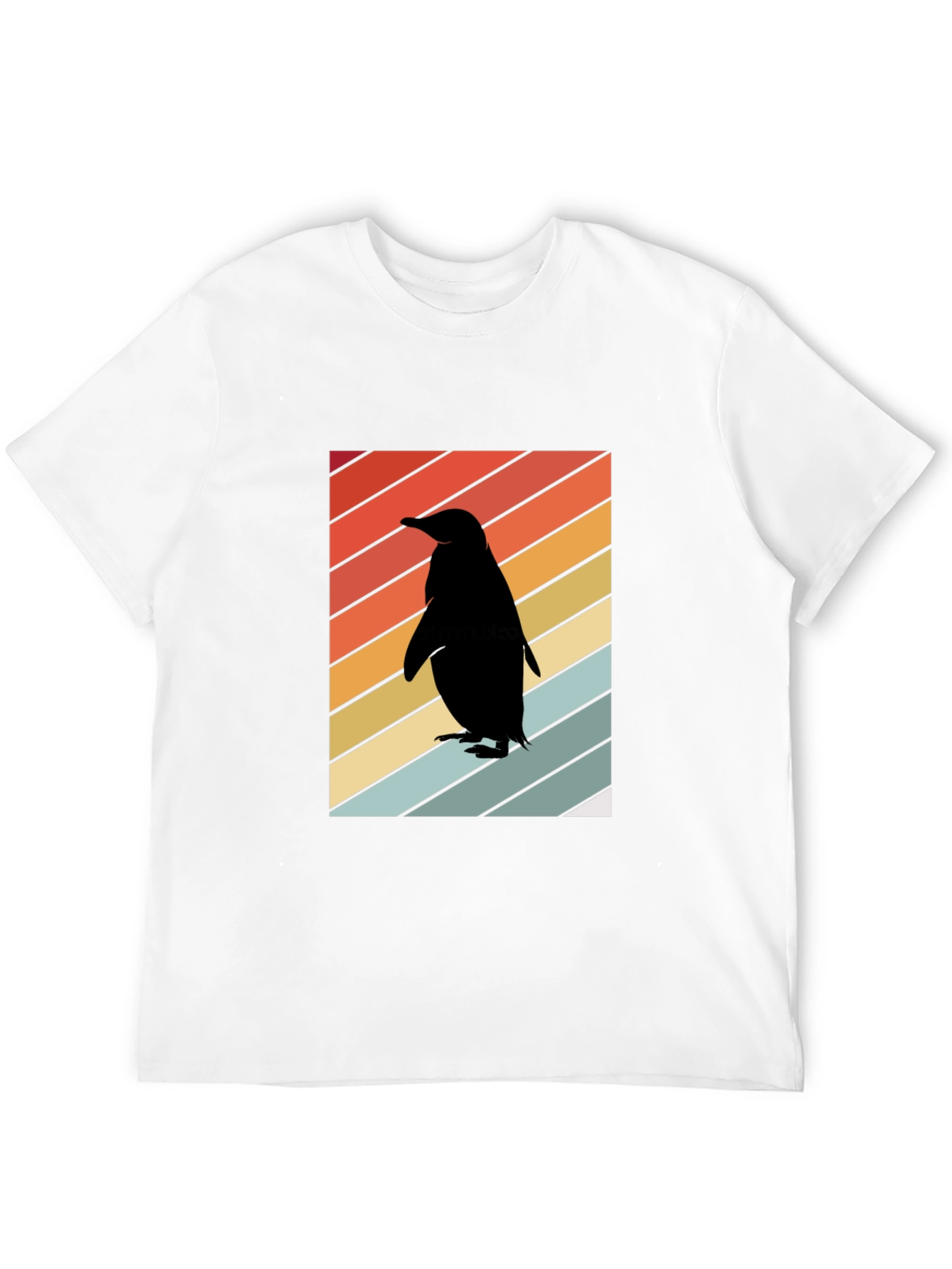 Retro Penguin Silhouette T-Shirt