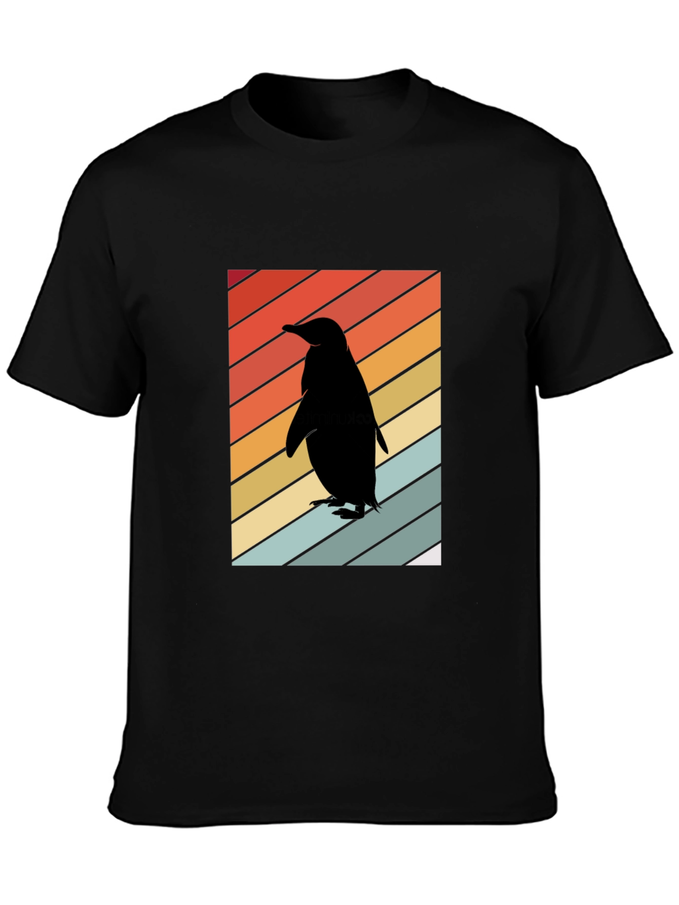 Retro Penguin Silhouette T-Shirt