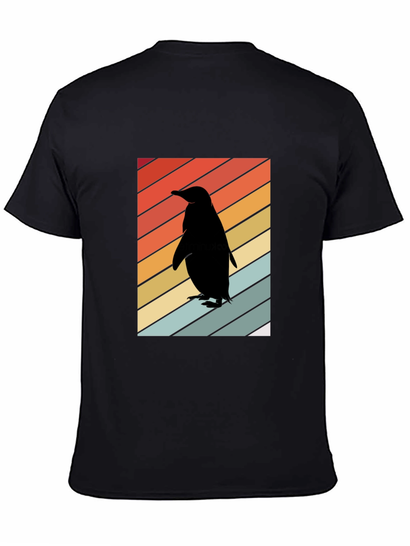 Retro Penguin Silhouette T-Shirt