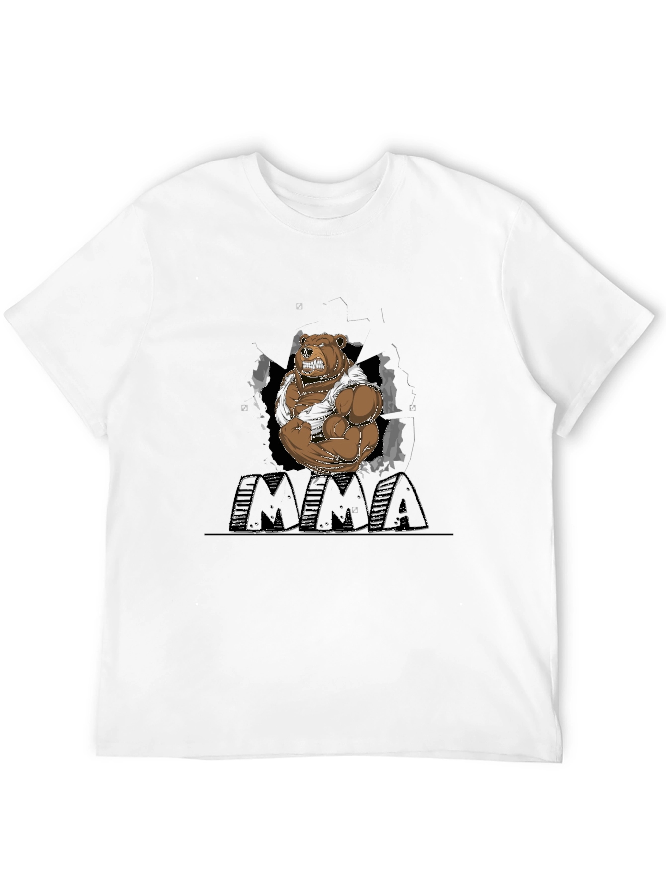MMA Bear T-Shirt - Black Graphic Tee