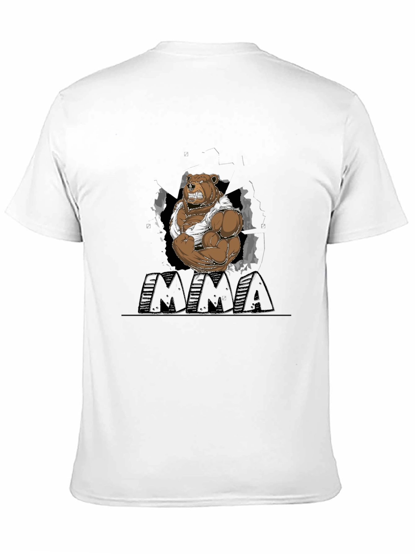 MMA Bear T-Shirt - Black Graphic Tee