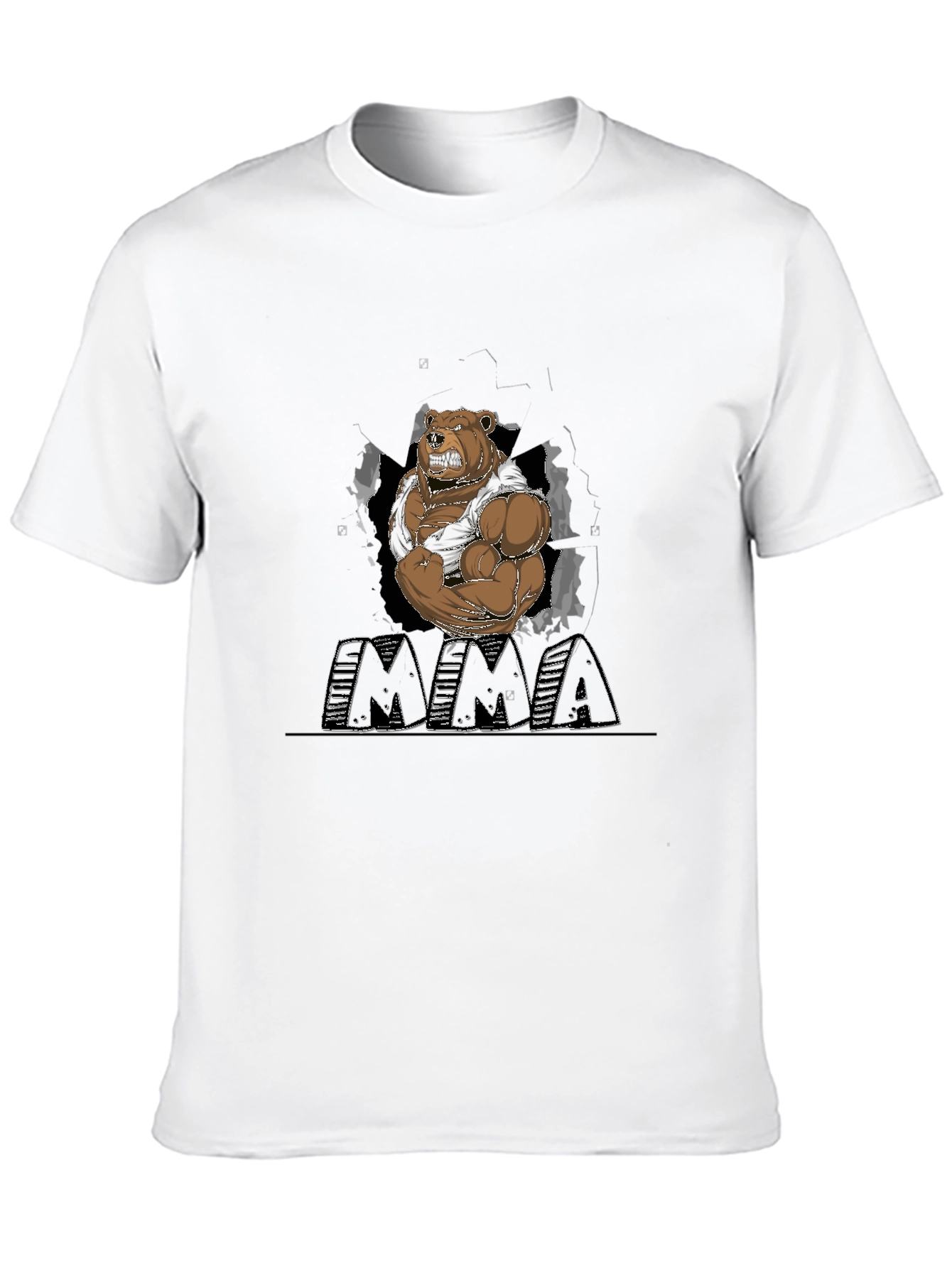 MMA Bear T-Shirt - Black Graphic Tee
