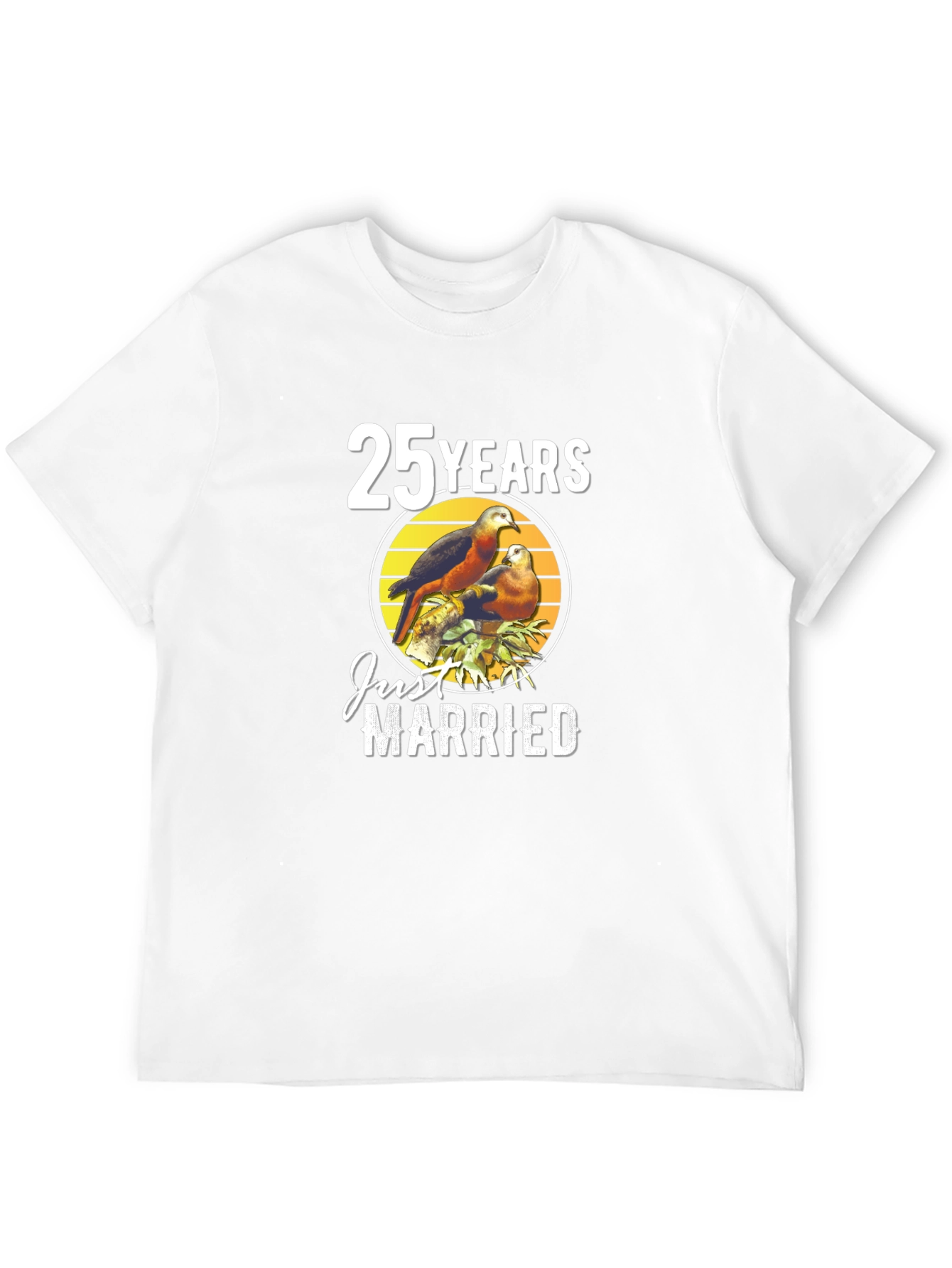25 Years Just Married Anniversary T-Shirt