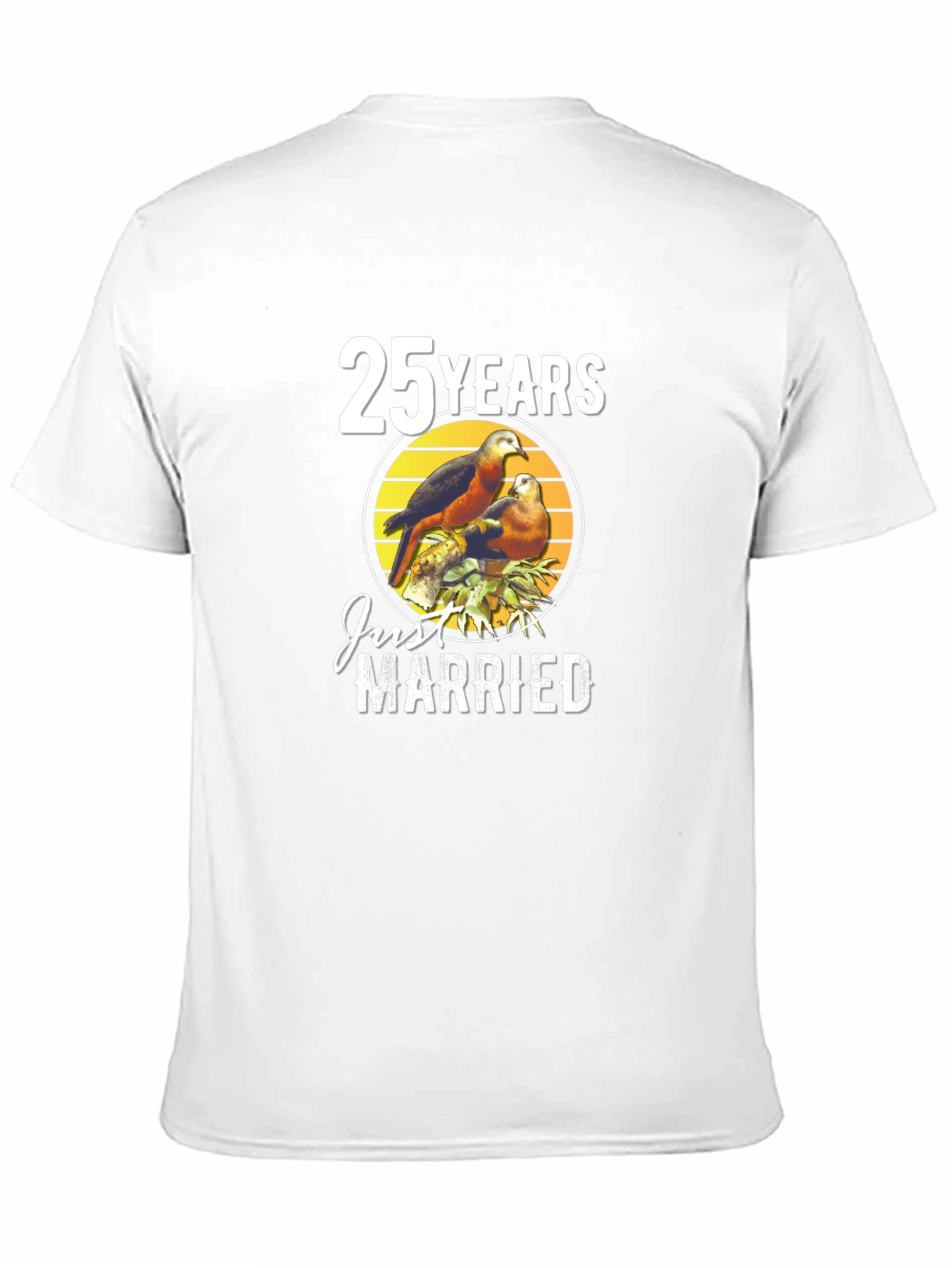 25 Years Just Married Anniversary T-Shirt