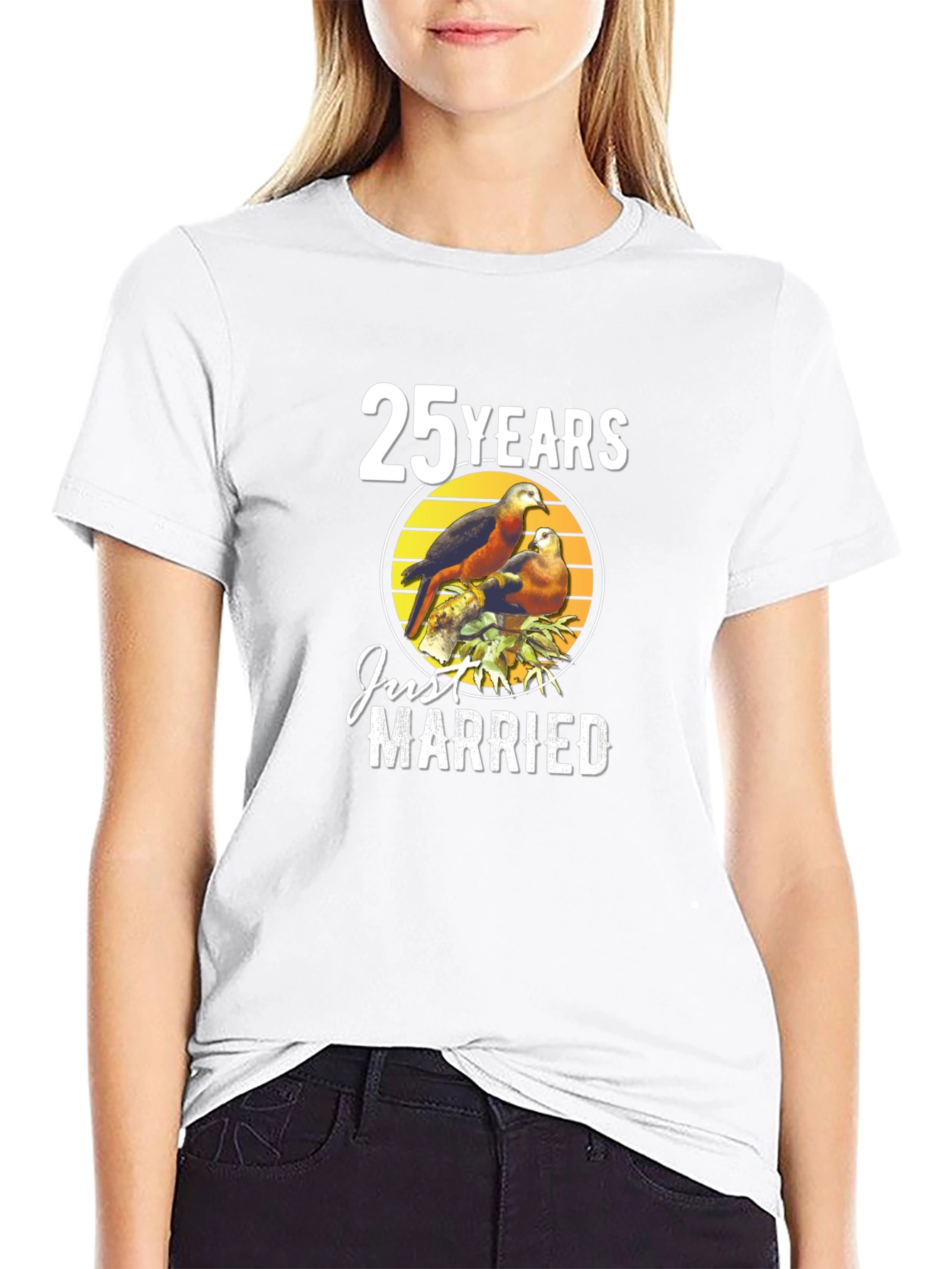 25 Years Just Married Anniversary T-Shirt