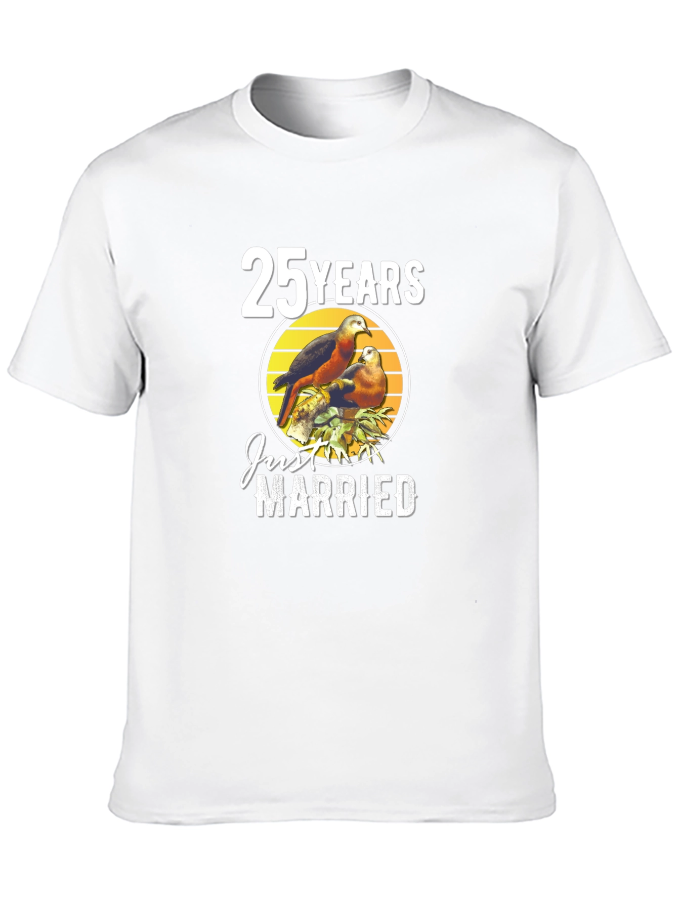 25 Years Just Married Anniversary T-Shirt