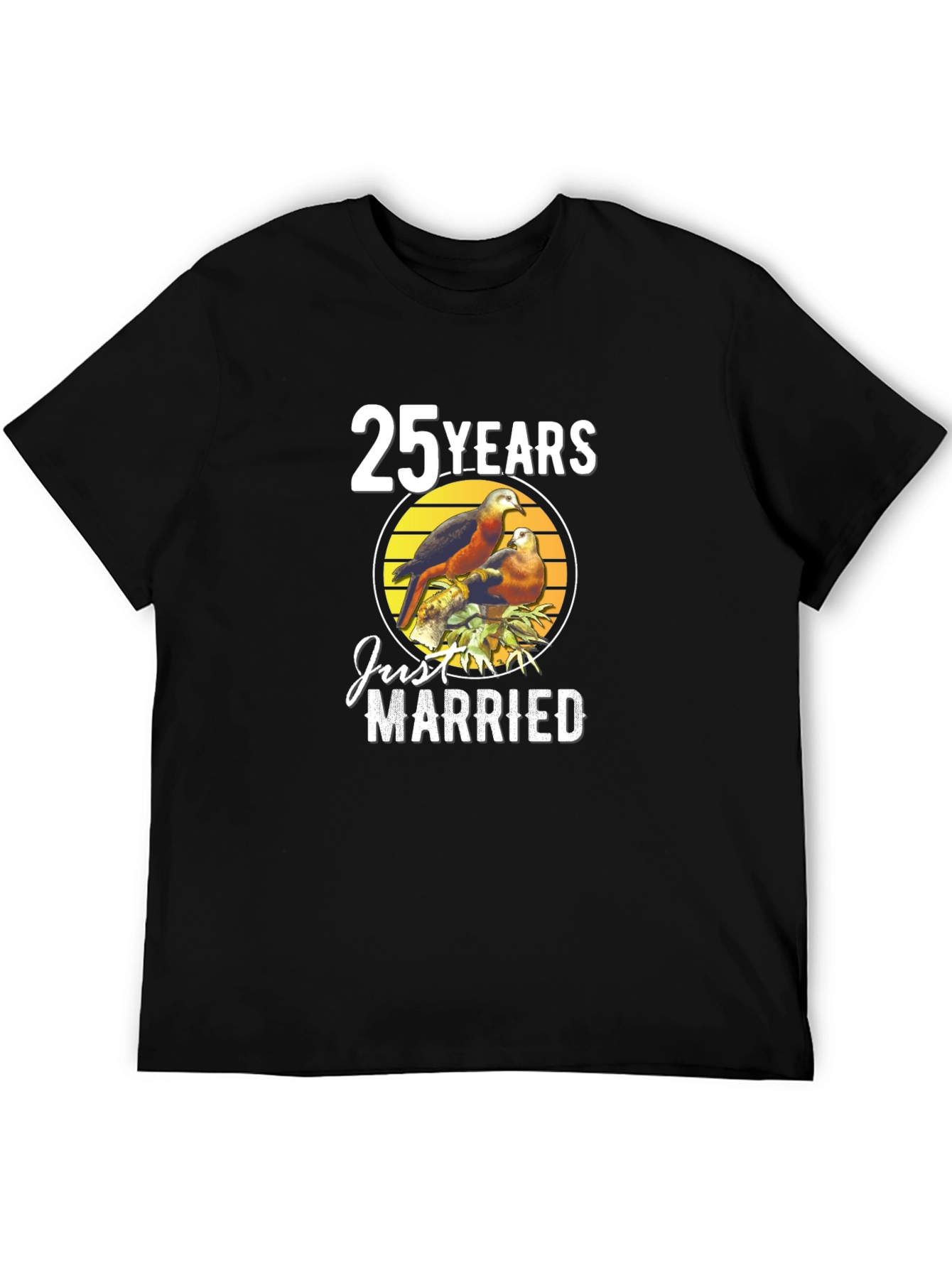 25 Years Just Married Anniversary T-Shirt