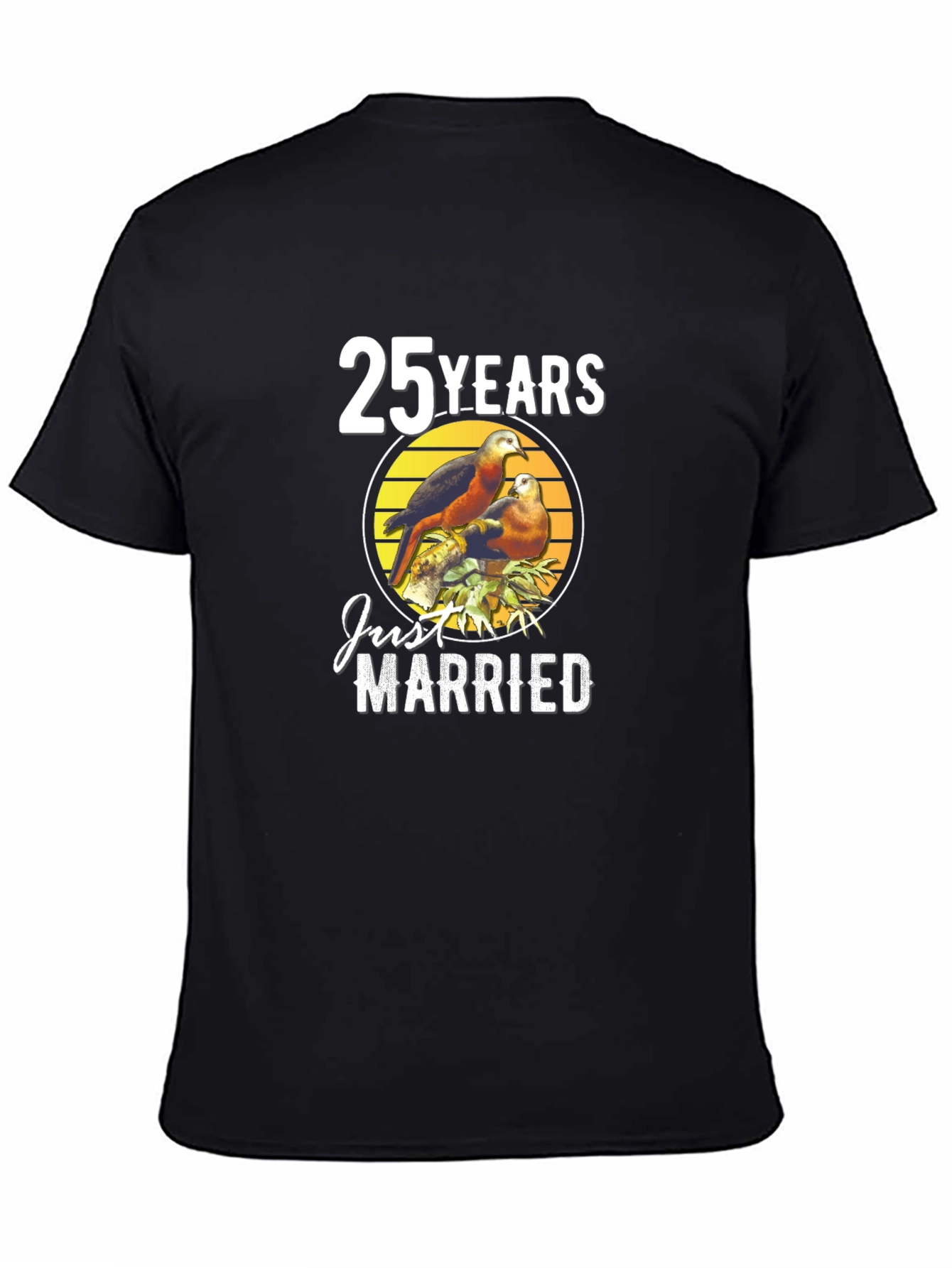 25 Years Just Married Anniversary T-Shirt
