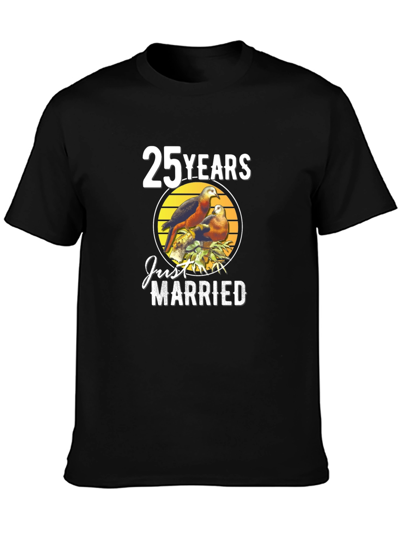 25 Years Just Married Anniversary T-Shirt