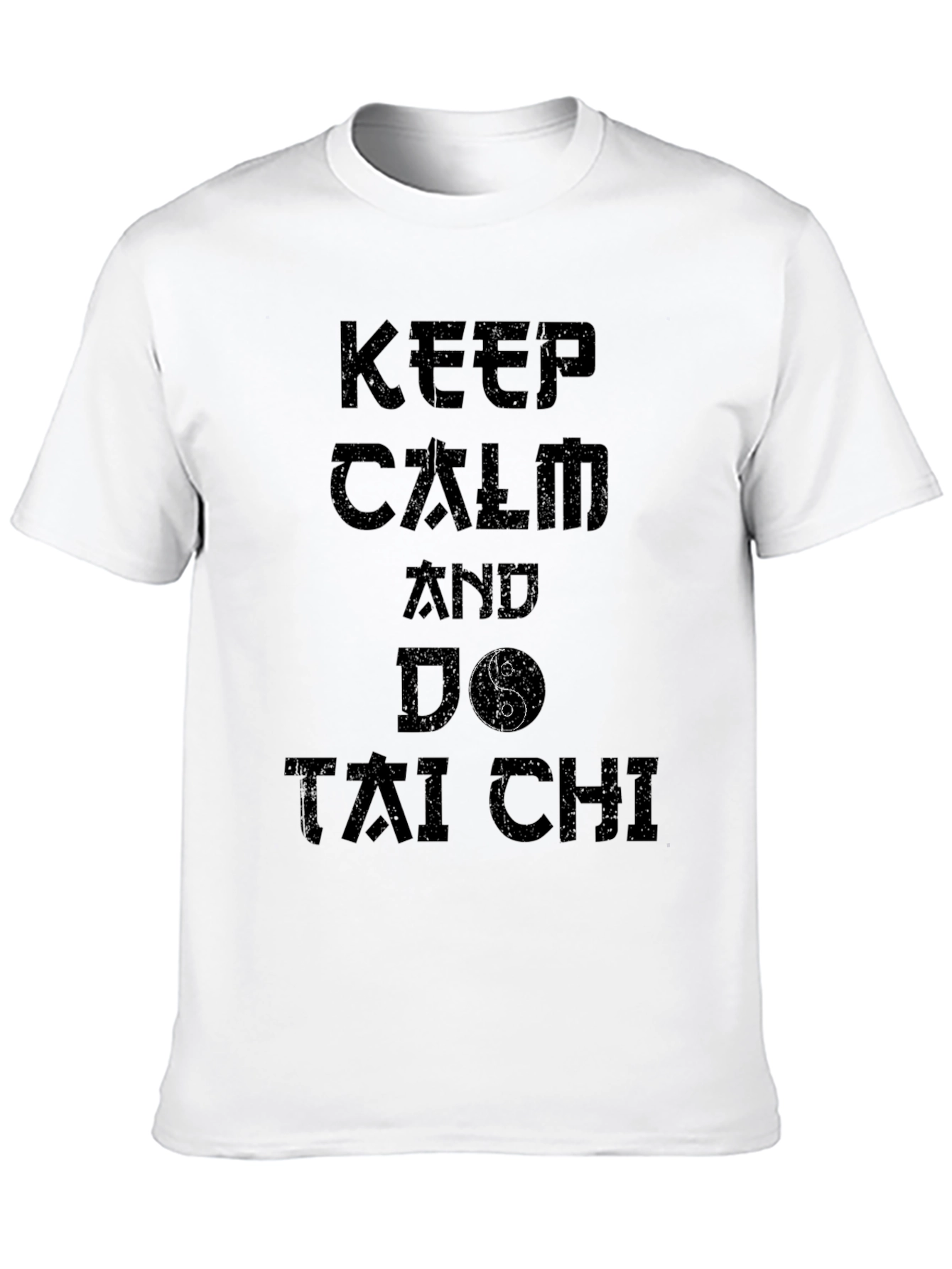 Keep Calm and Do Tai Chi Black T-Shirt