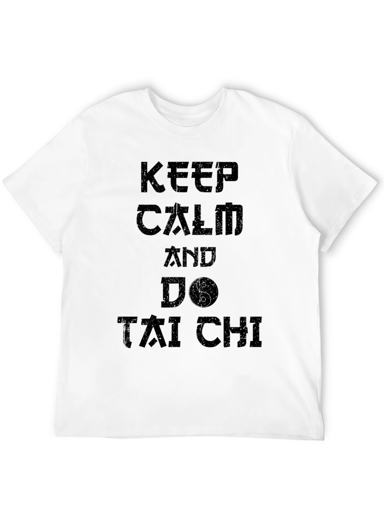 Keep Calm and Do Tai Chi Black T-Shirt
