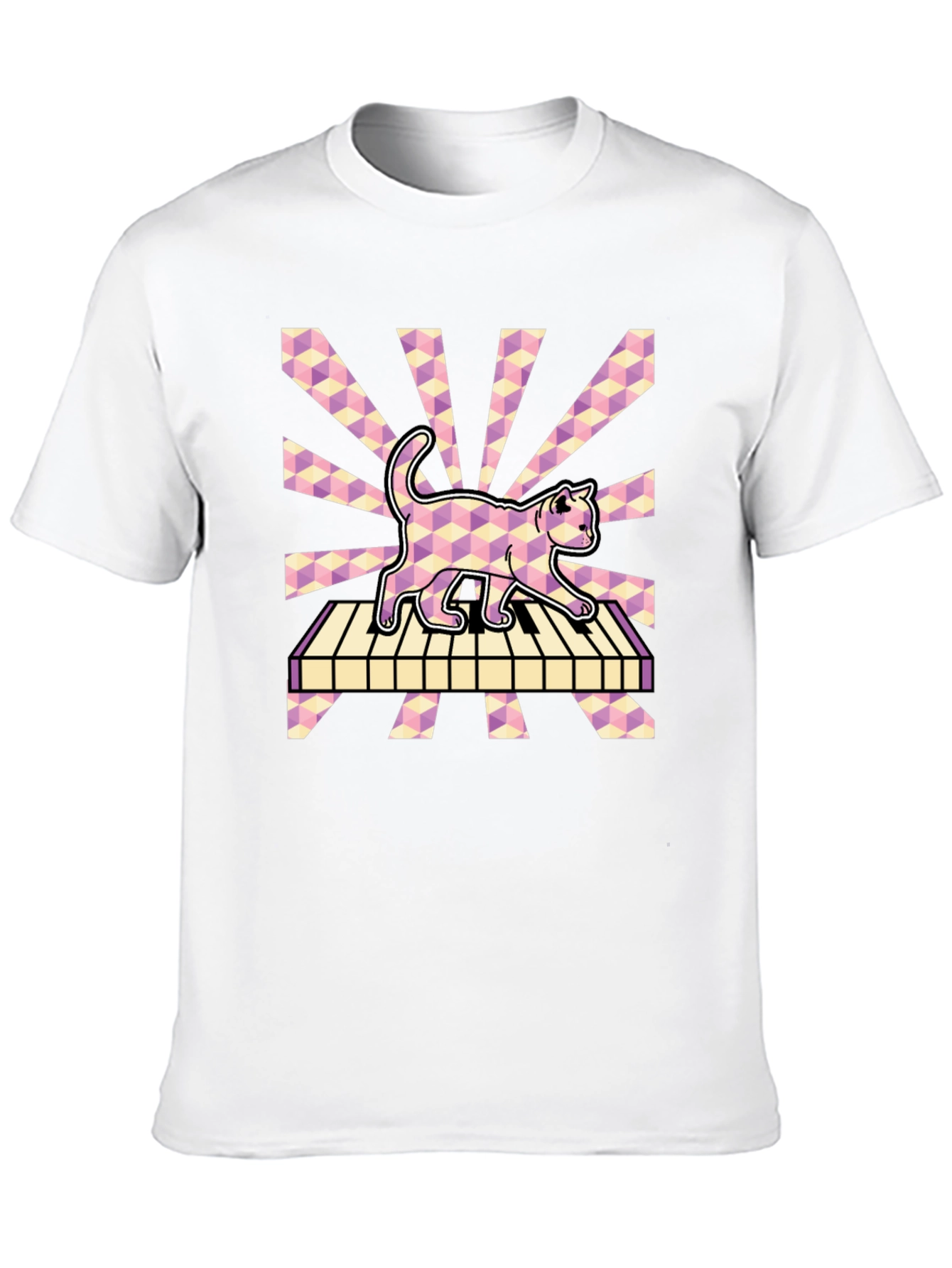Cat on Piano T-Shirt