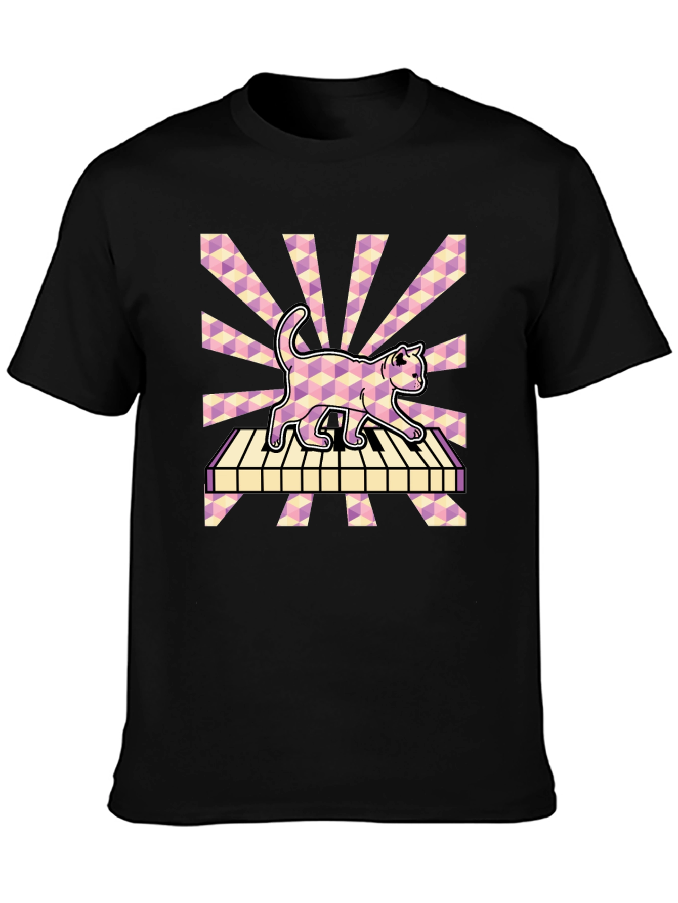 Cat on Piano T-Shirt