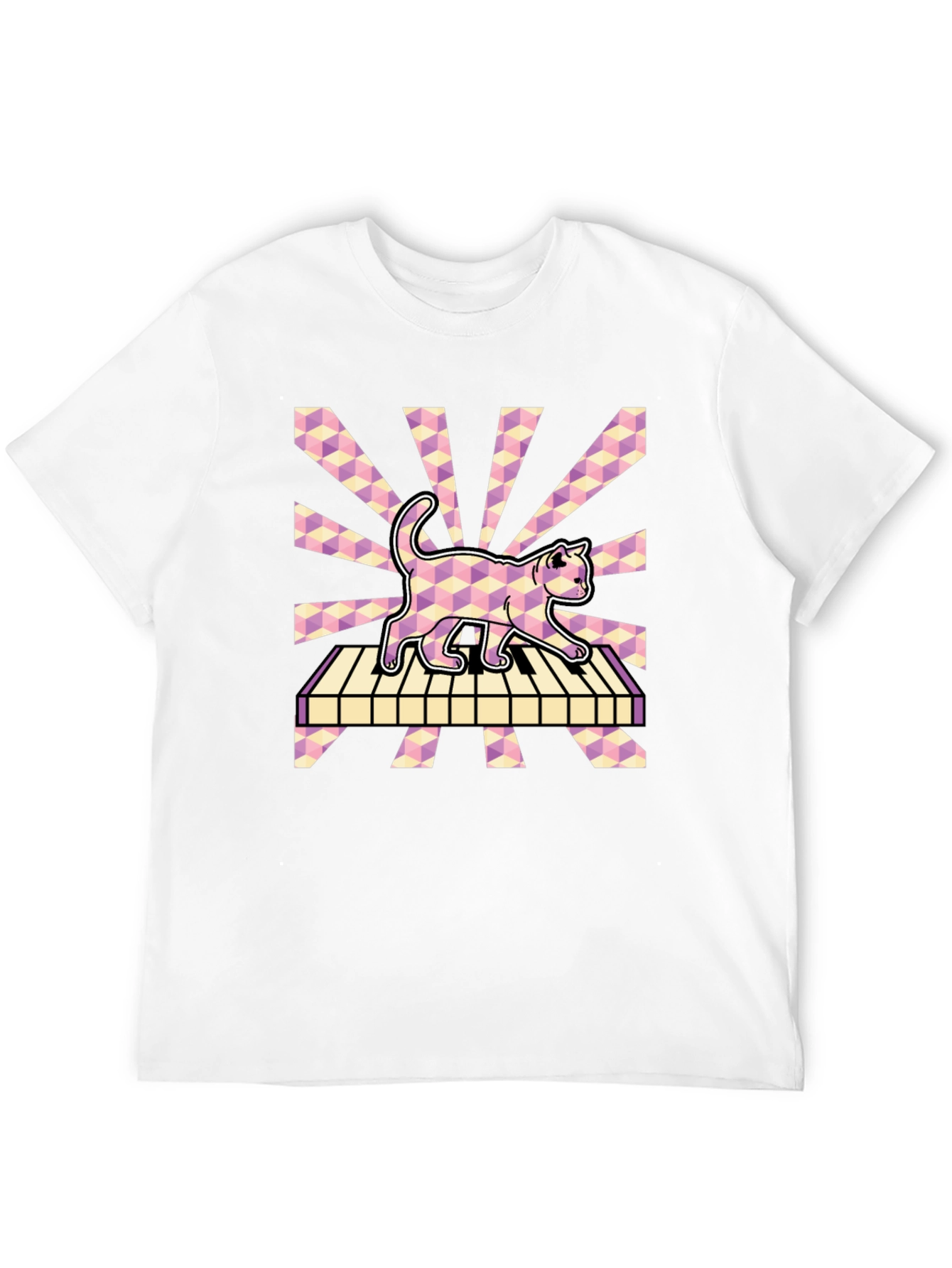 Cat on Piano T-Shirt