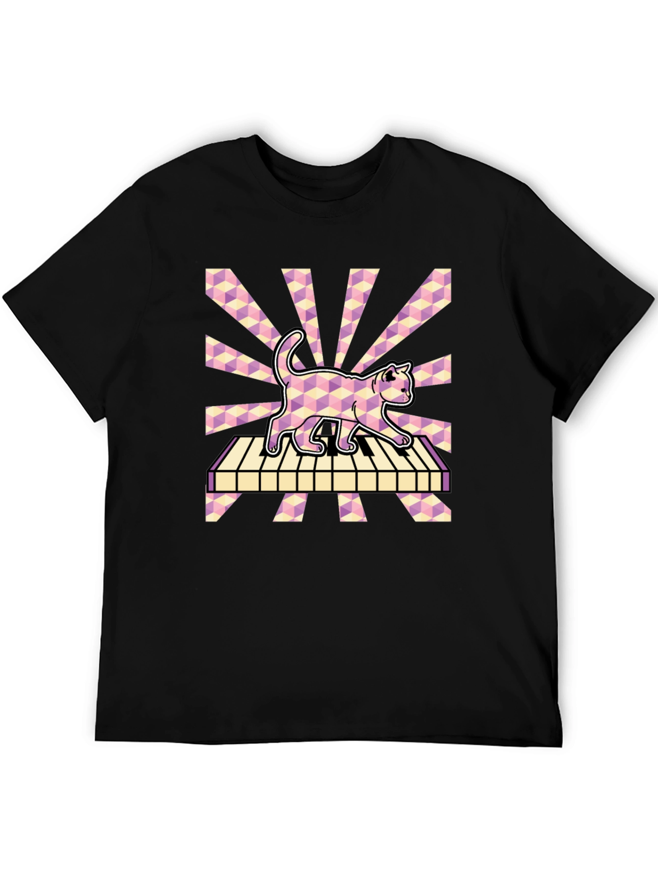 Cat on Piano T-Shirt