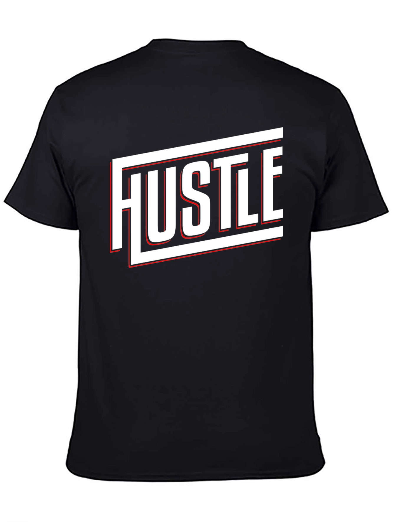 Hustle Graphic Print Black T-Shirt