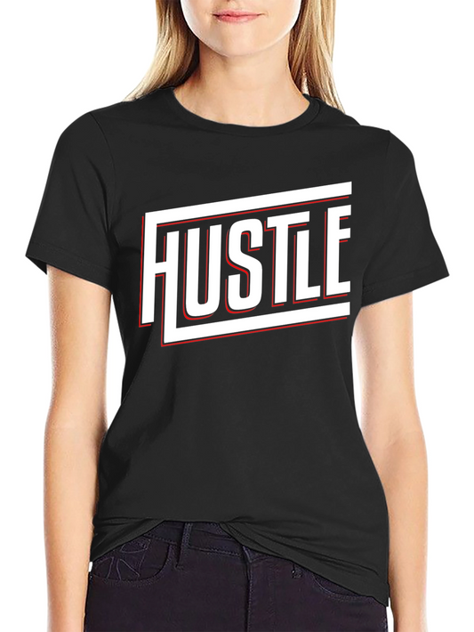 Hustle Graphic Print Black T-Shirt